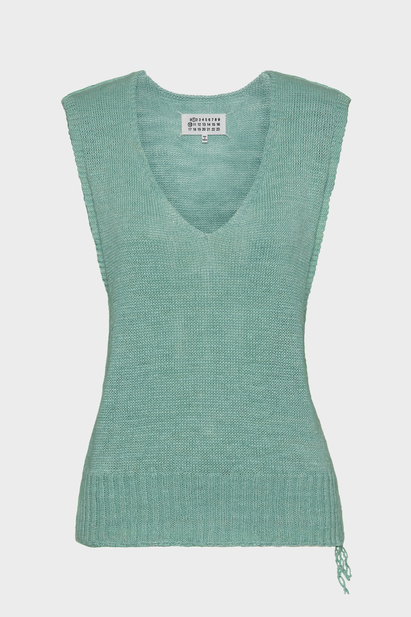 Gardening hemp knit vest 1