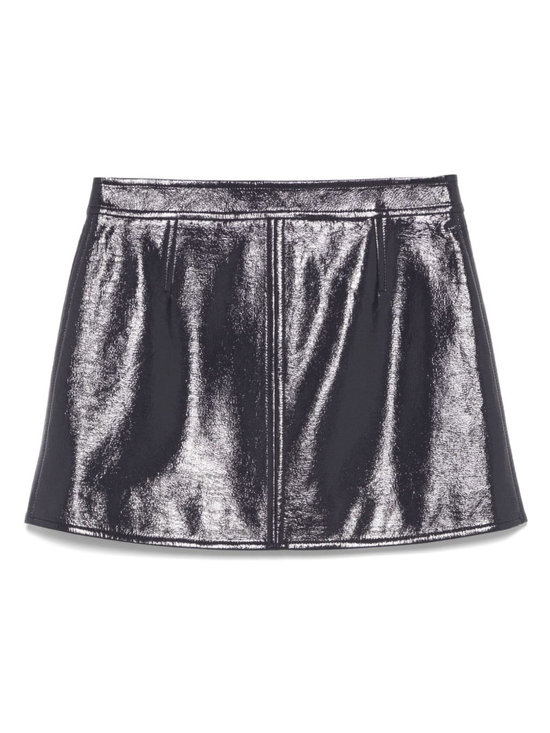 courrèges Reedition Vinyl mini skirt outlook