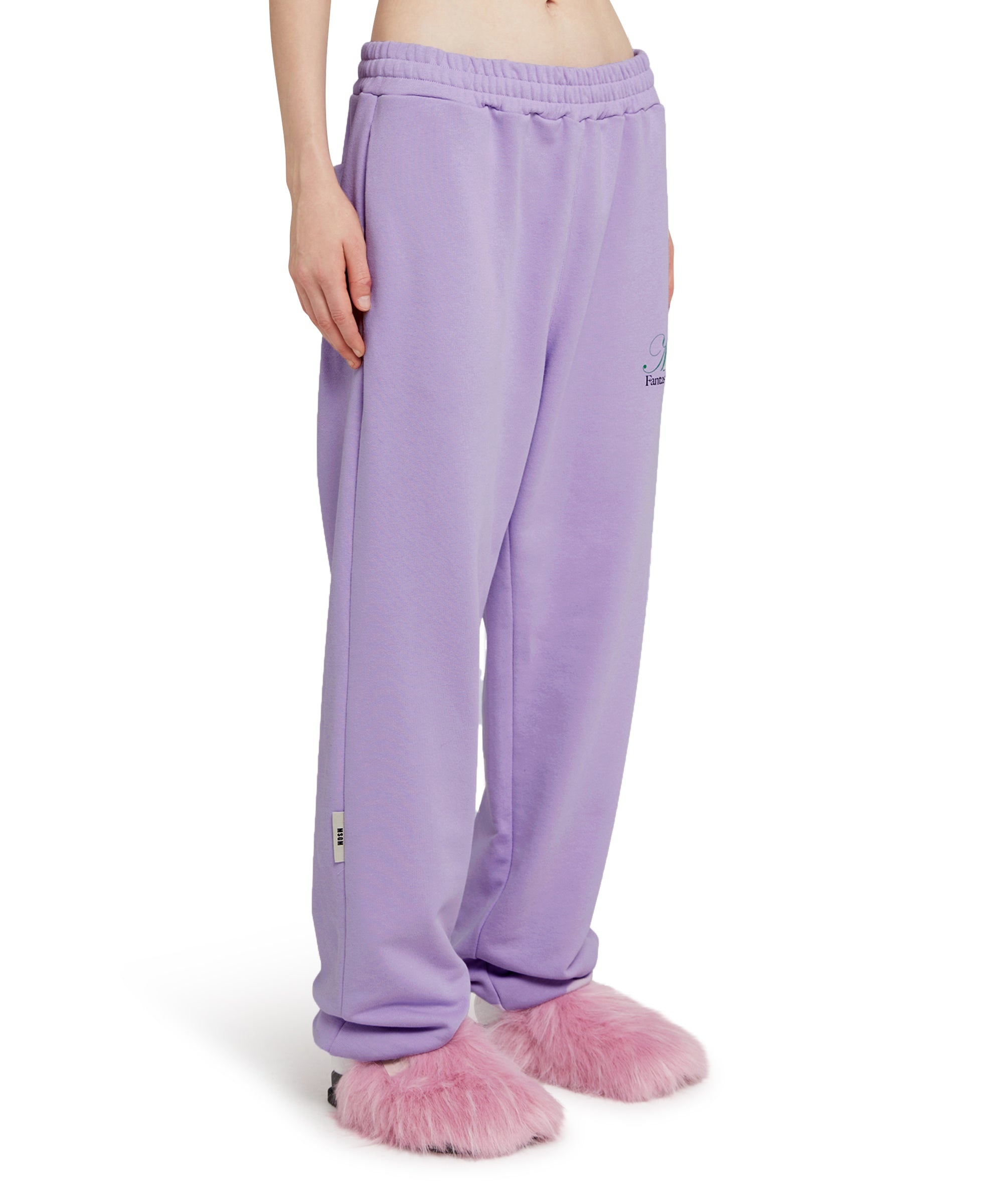 Organic cotton jogging trousers certified by the MSGM Fantastic Green Capsule - 8