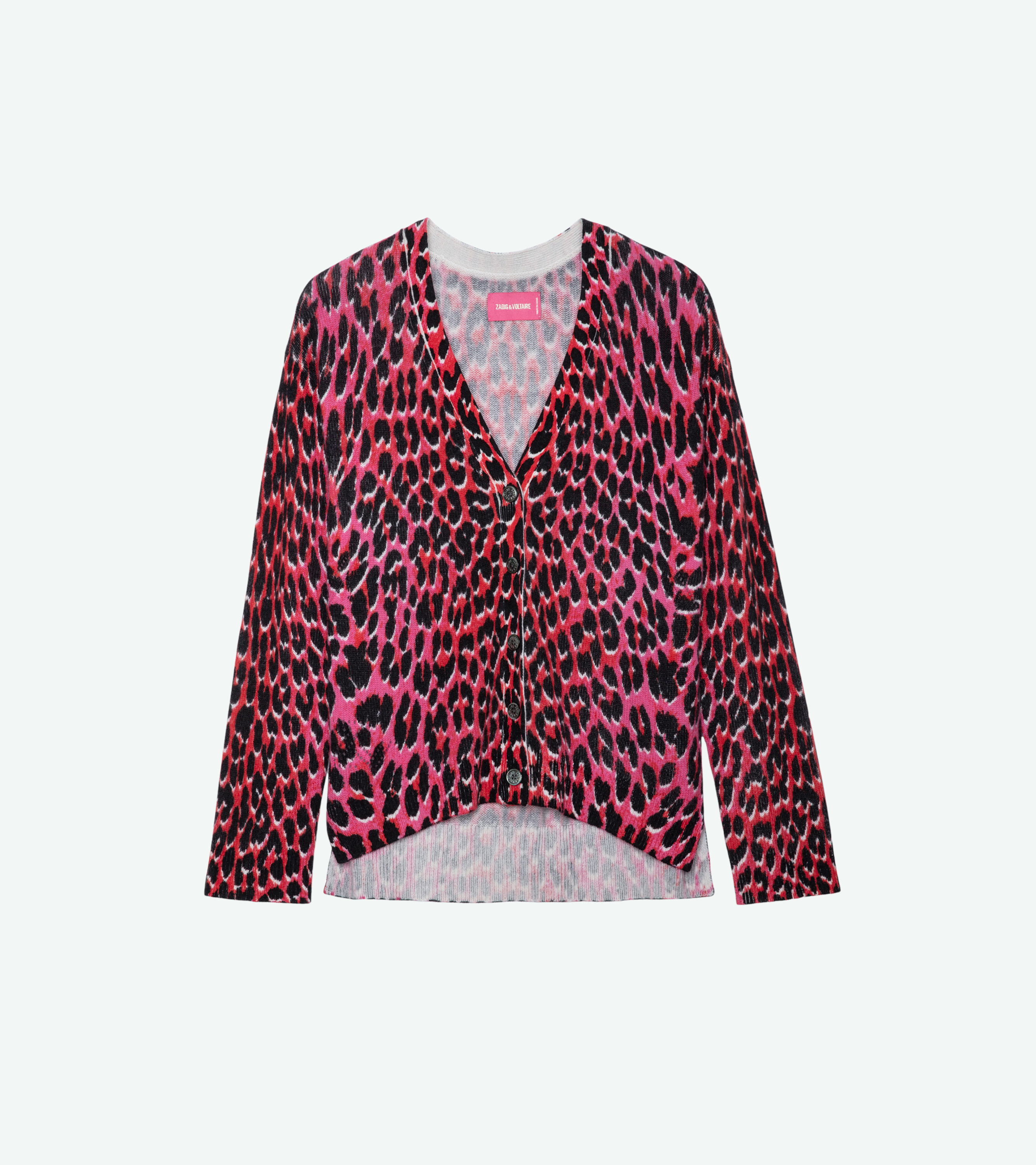 Mirka Leopard Cashmere Cardigan - 1
