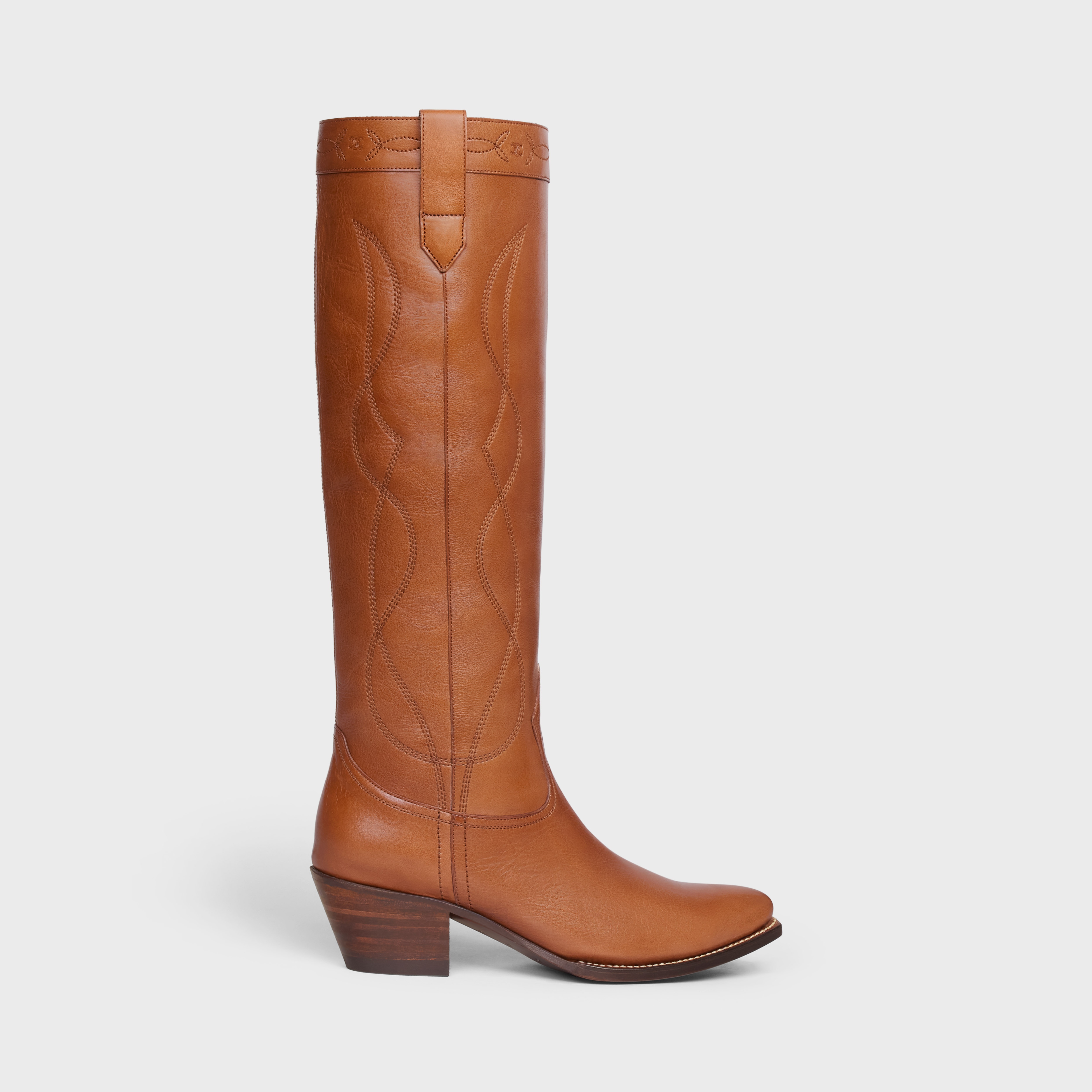 High boot Western Boots in Calfskin - 1