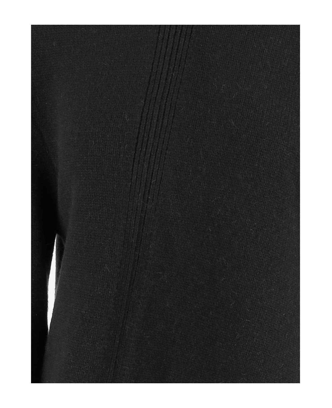 Asymmetrical Wool-blend Sweater - 3