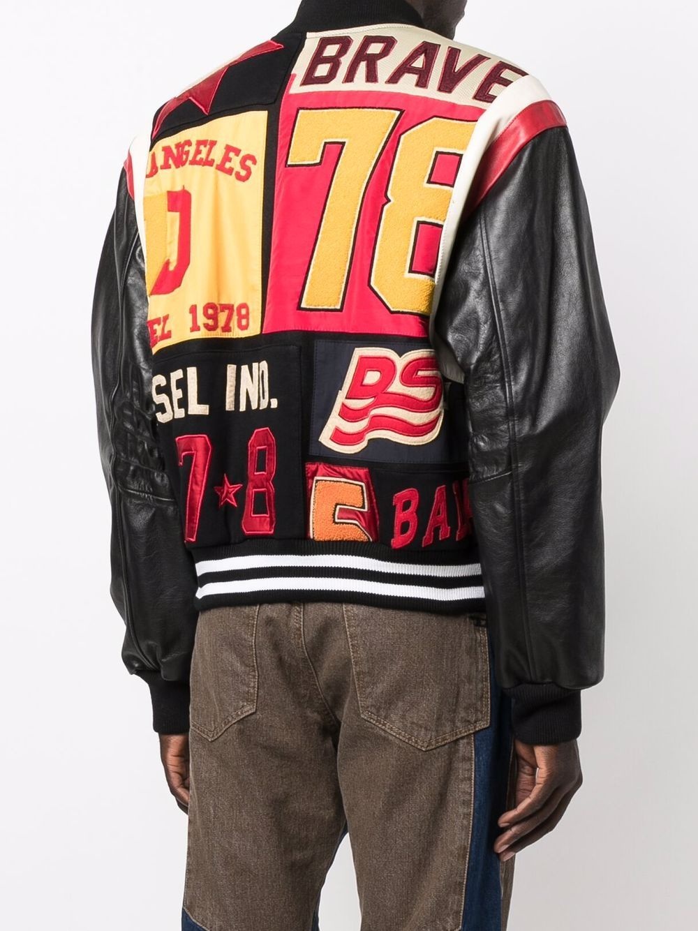 Varsity printed bomber jacket - 4