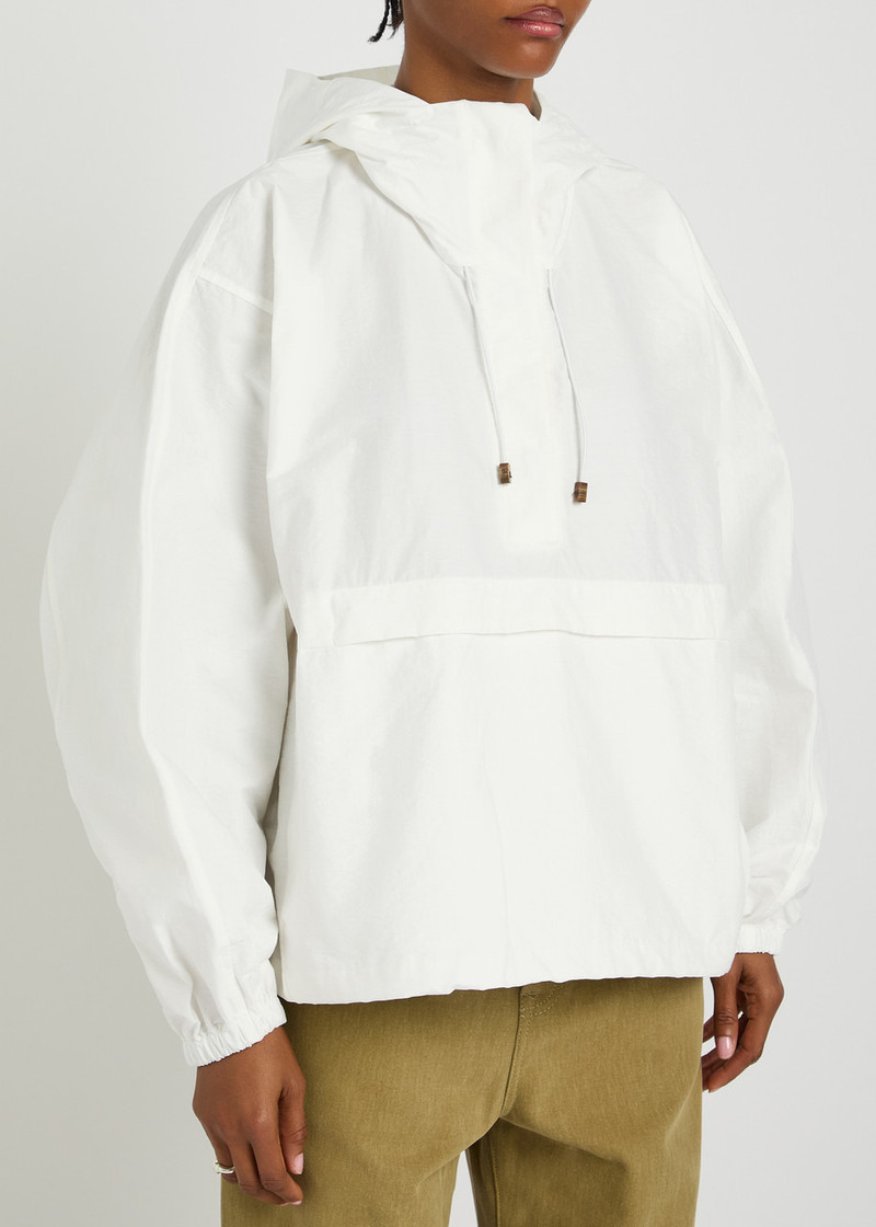 RÓHE Rohe Crinkled Hooded Cotton-blend Anorak Jacket outlook