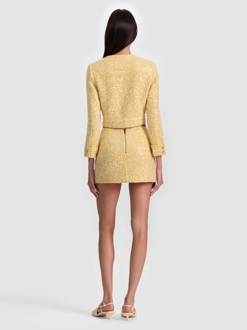 Alice + Olivia LORIE EMBELLISHED TWEED JACKET outlook