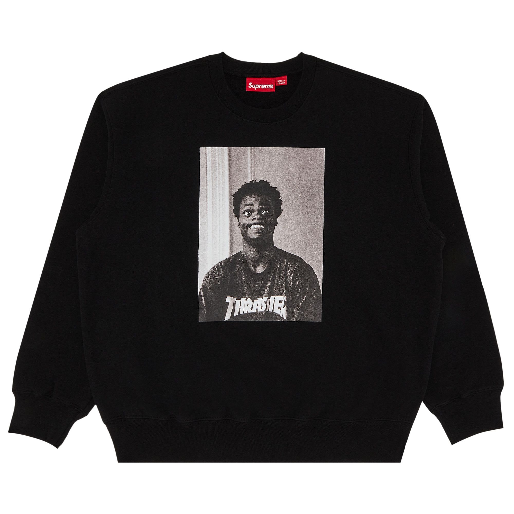 Supreme x Thrasher Crewneck 'Black' - 1