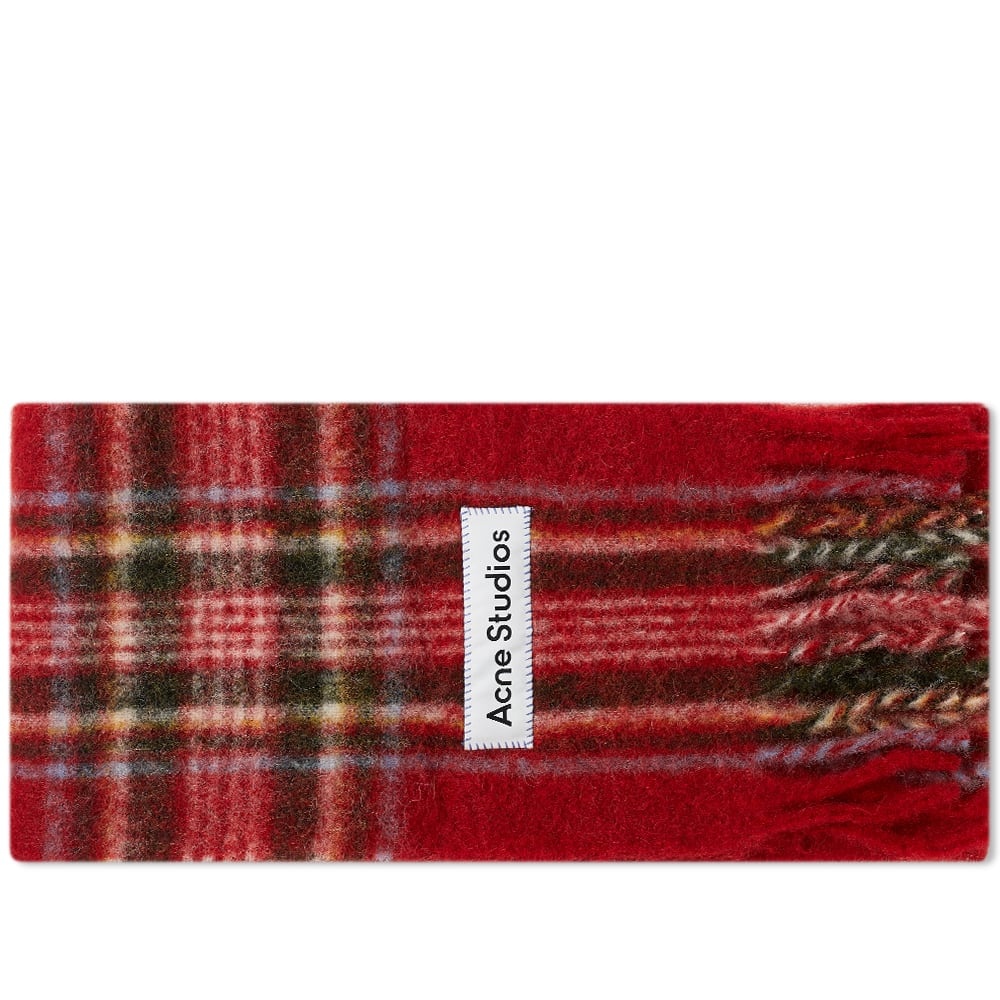 Acne Studios Vally Tartan Scarf - 1