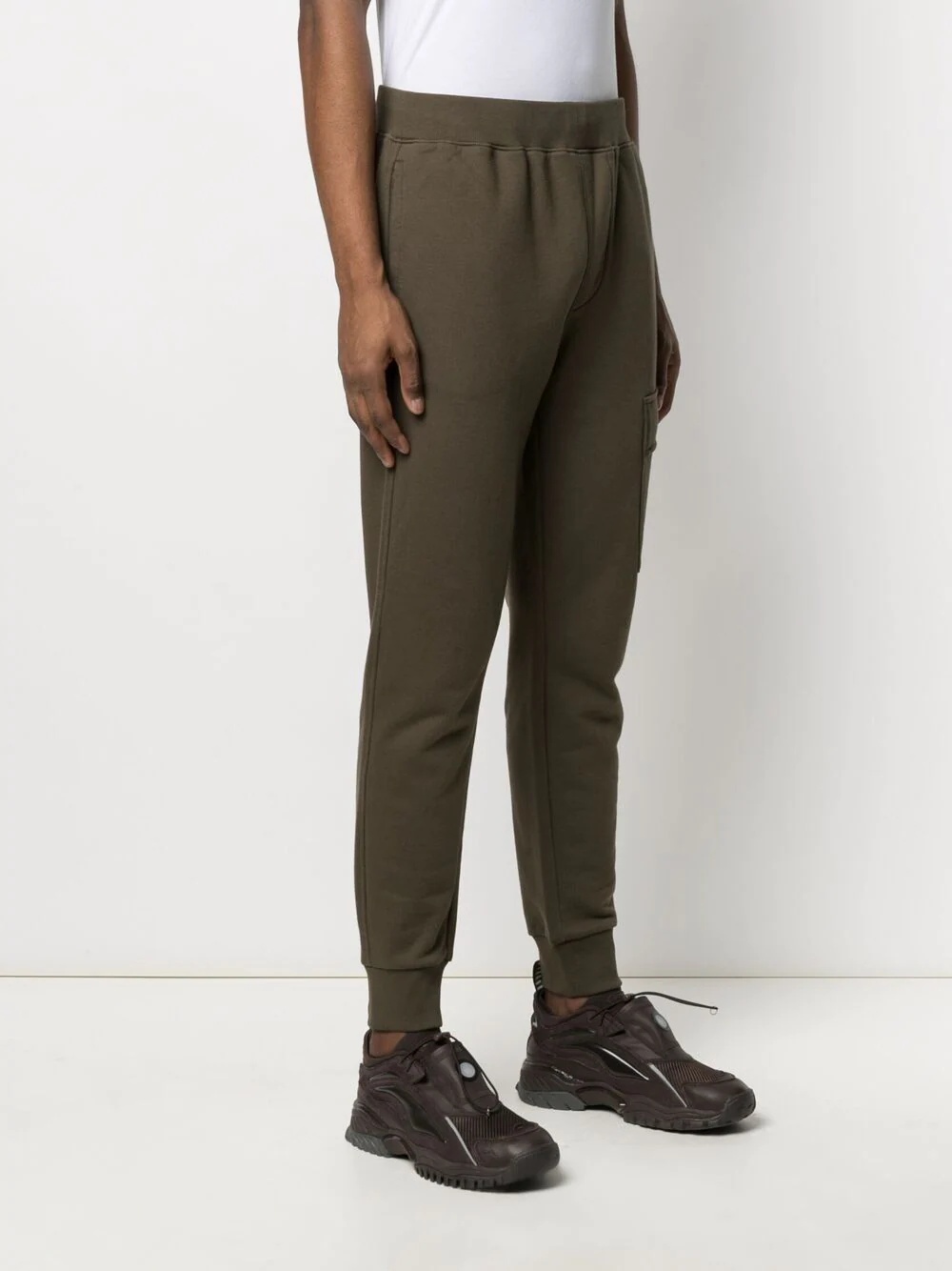 cargo-pocket cotton sweatpants - 3