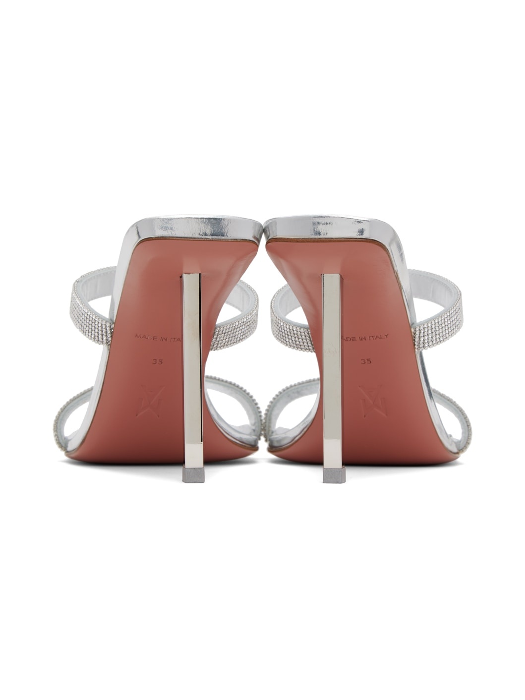 Silver Rih Slipper Heeled Sandals - 2
