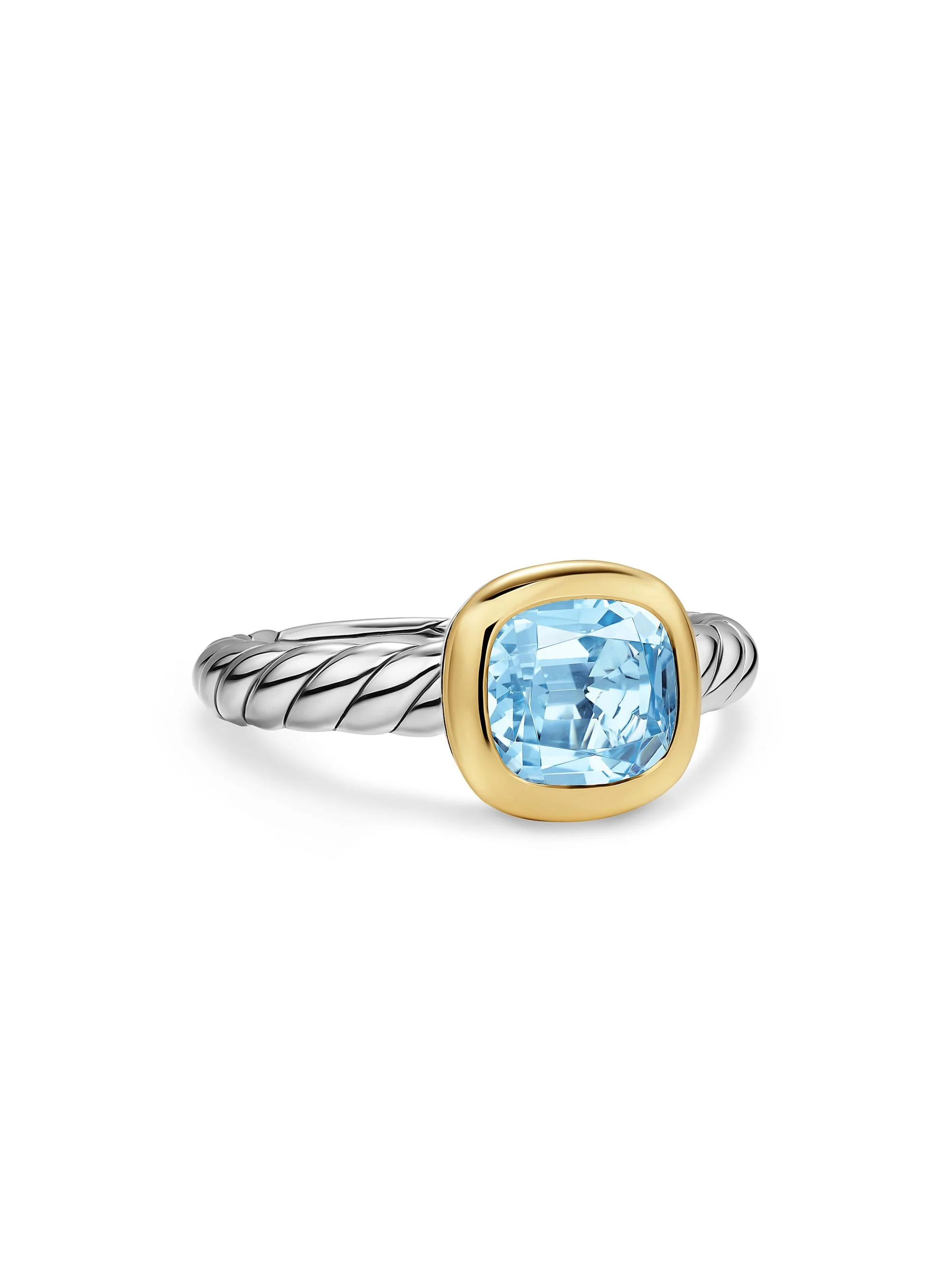Women's DY Mercer Color Stone Ring in Sterling Silver - Sky Blue Topaz - 1