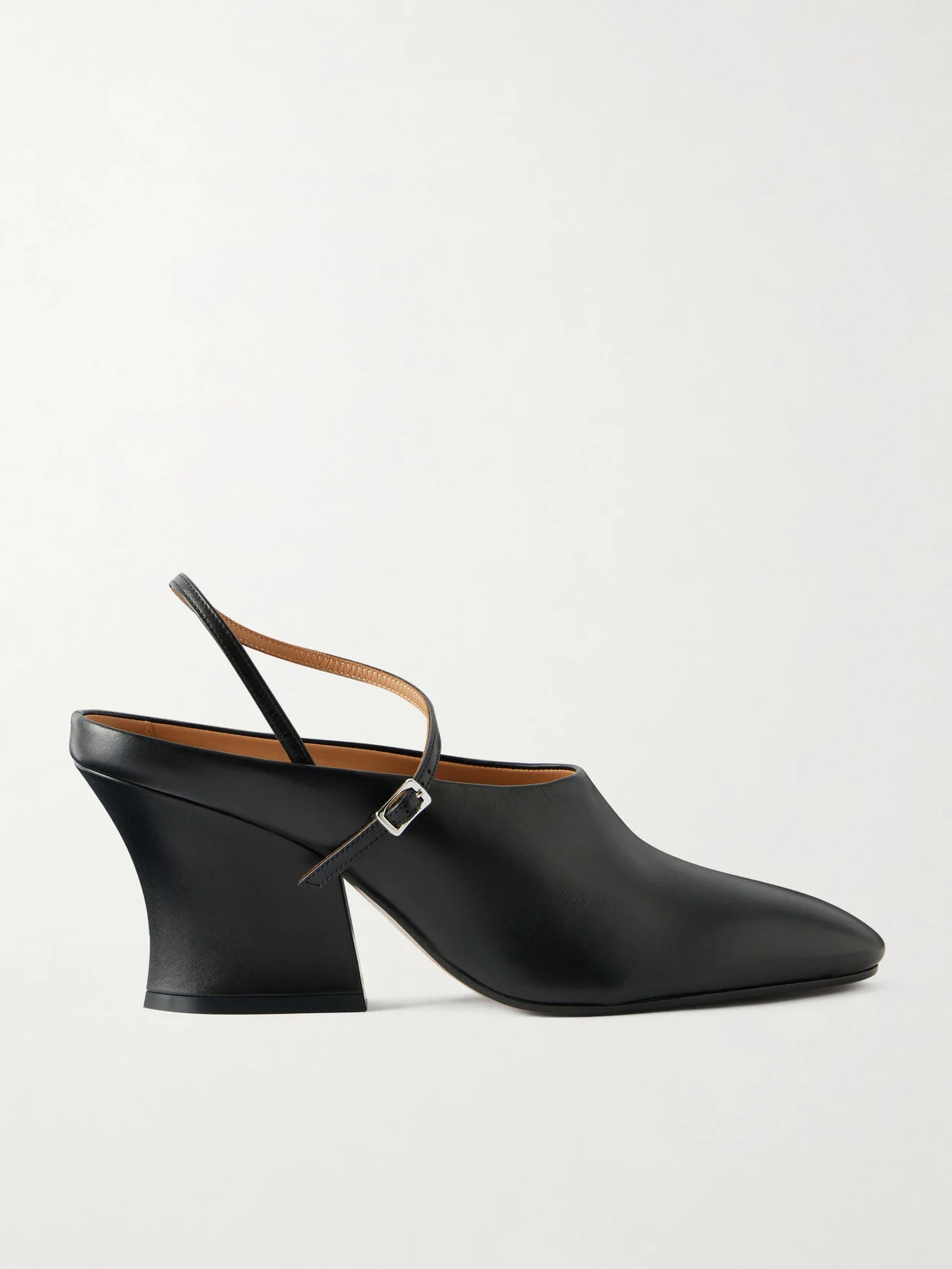 Grained-leather Mules - 1