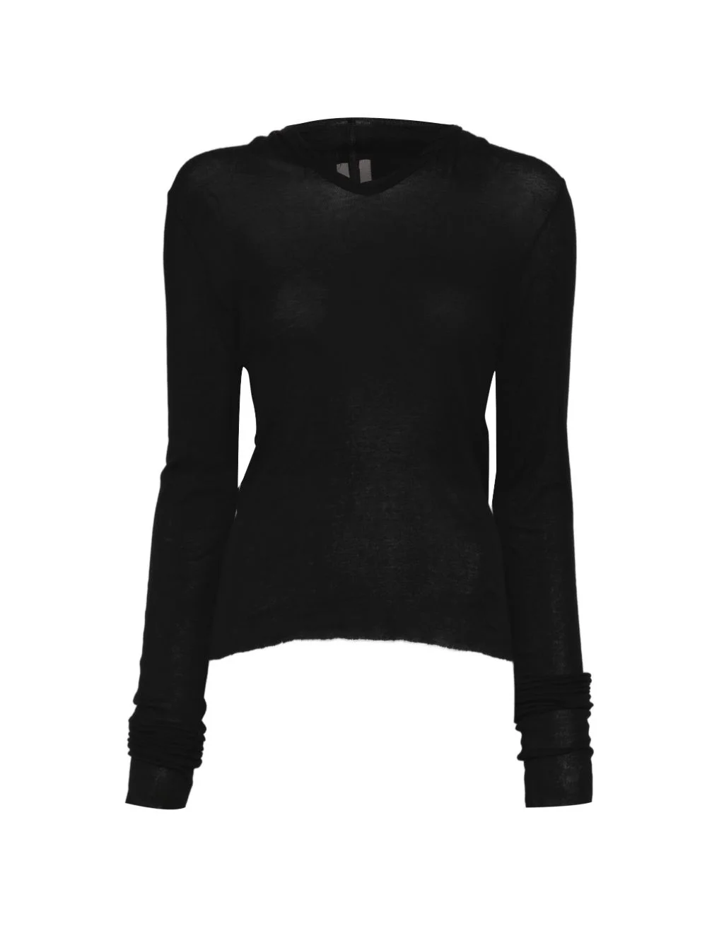 long-sleeve sheer top - 1