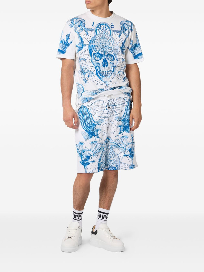 PHILIPP PLEIN elastic-waistband shorts outlook