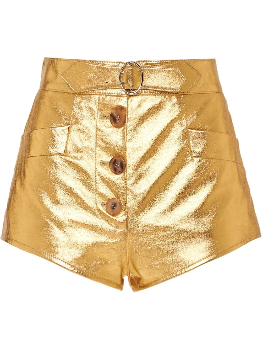 Lamé metallic shorts - 1