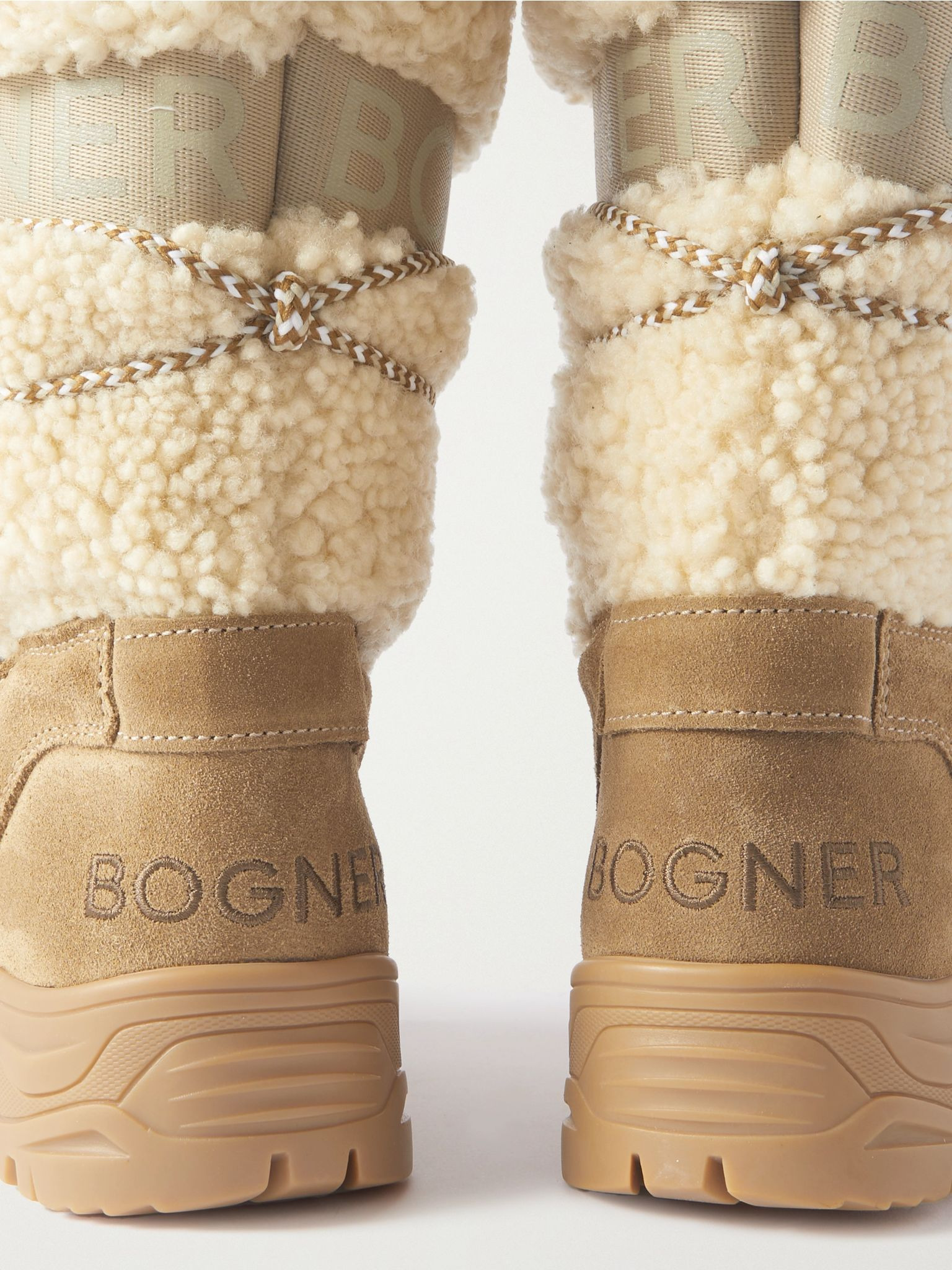 Alta Badia 2 B shearling and suede snow boots Sand - 4