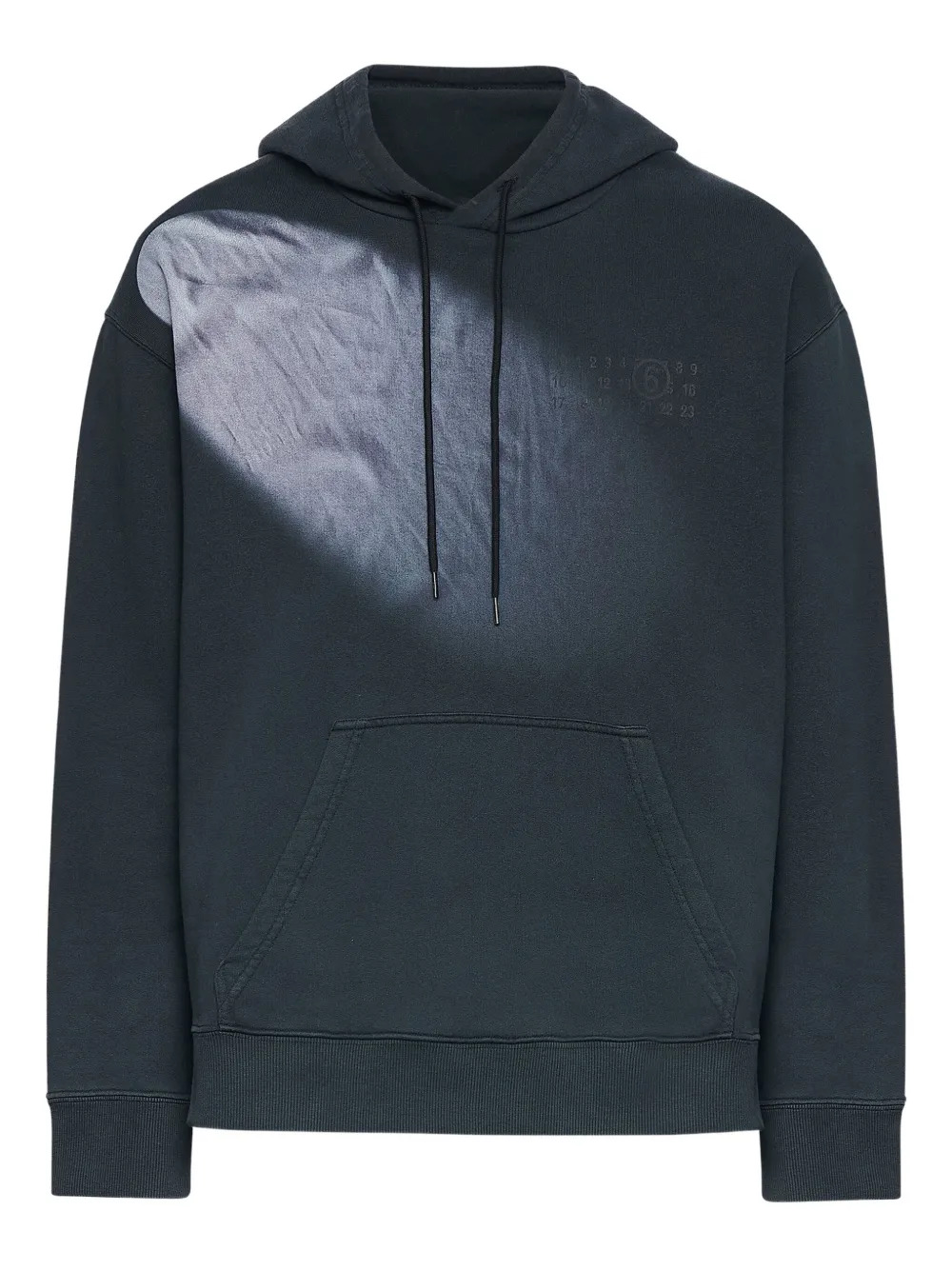 MM6 Maison Margiela - Men Faded Logo Embroidered Hoodie - 7