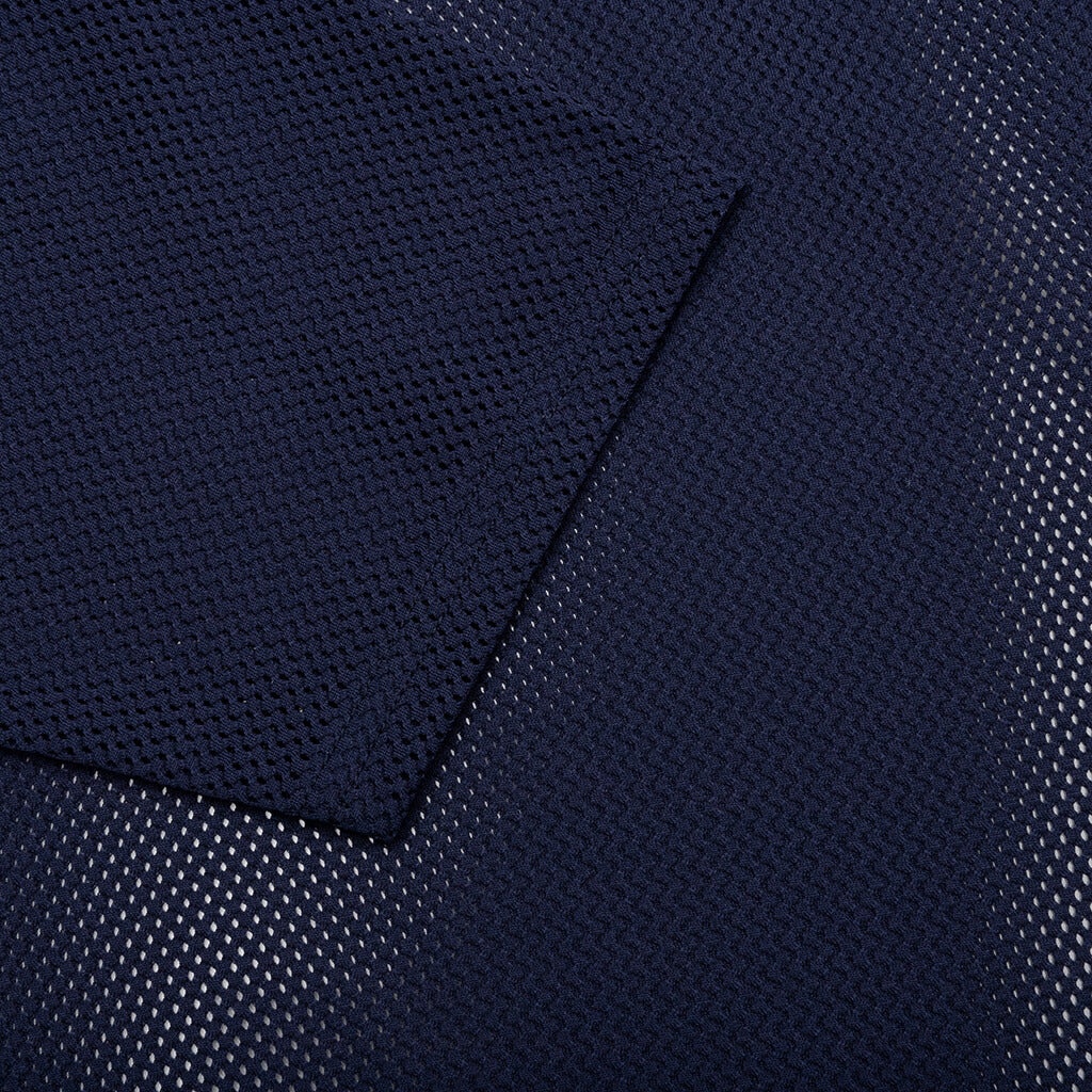 CREW NECK S/S SHIRT KNIT MESH - NAVY - 4