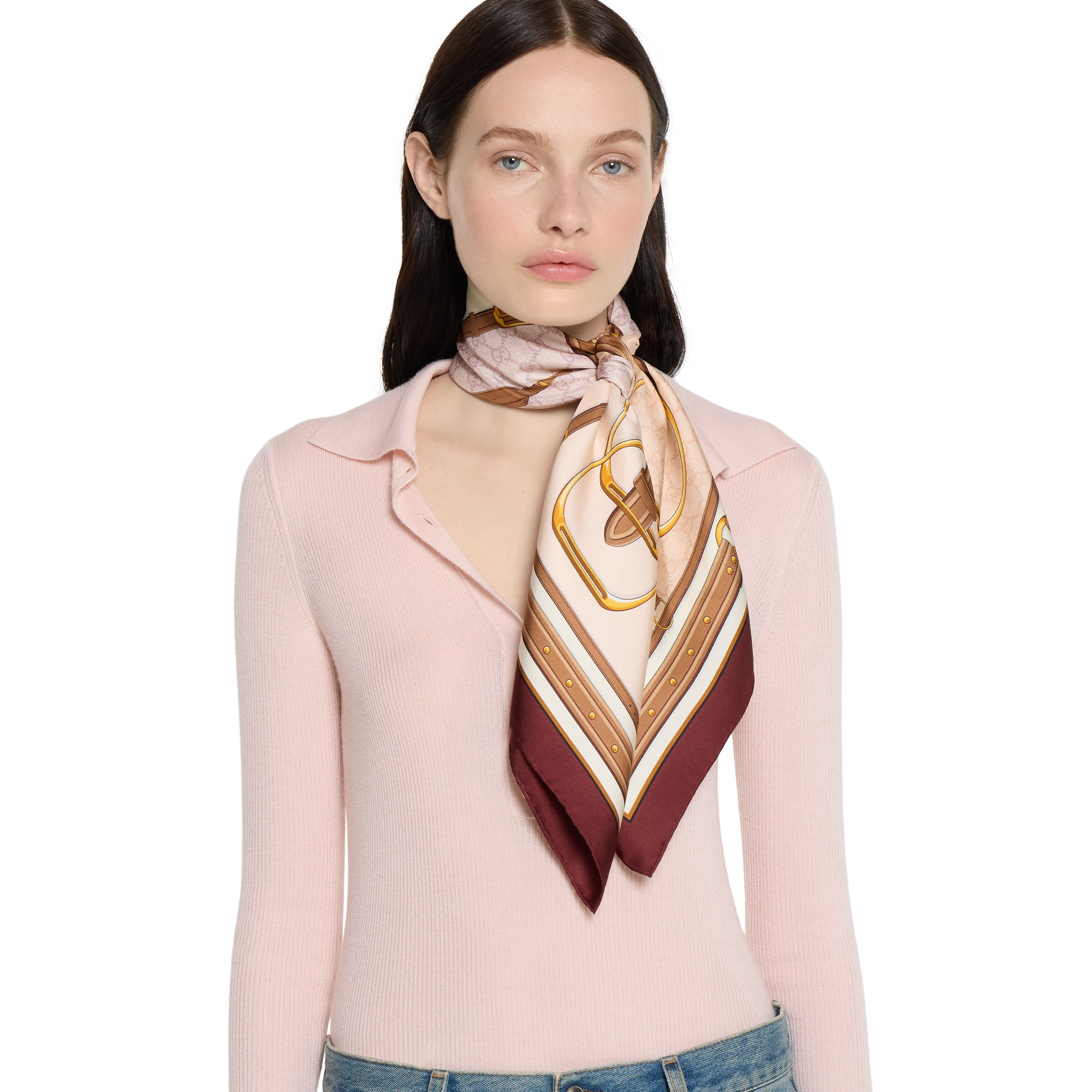 Printed silk carré - 3