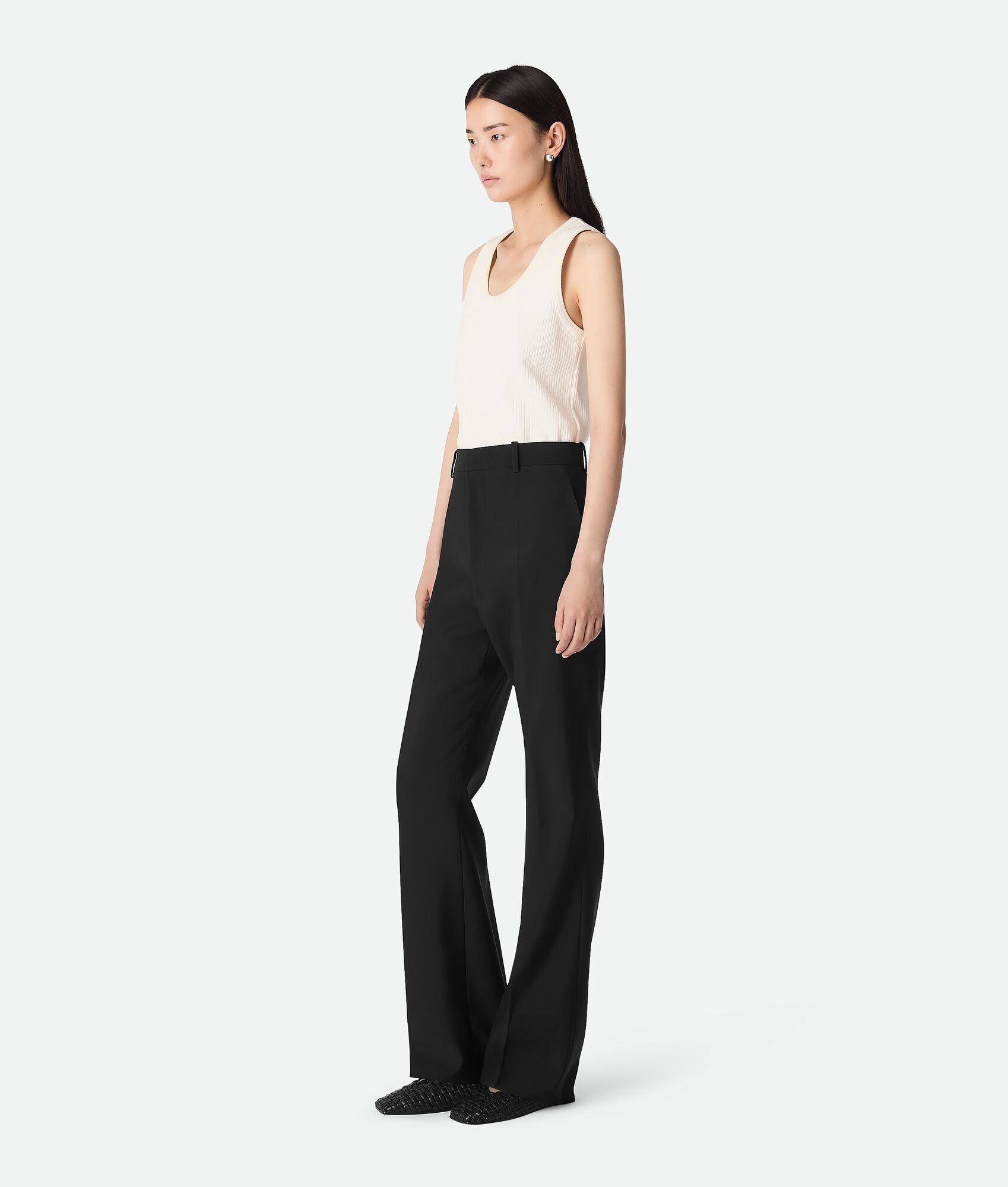 Light Wool Flared Trousers - 2