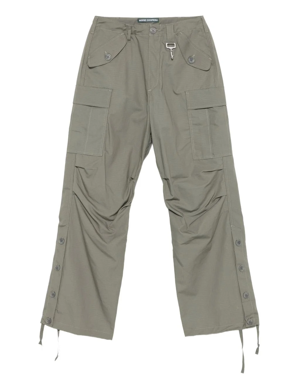 wide-leg cargo trousers - 1
