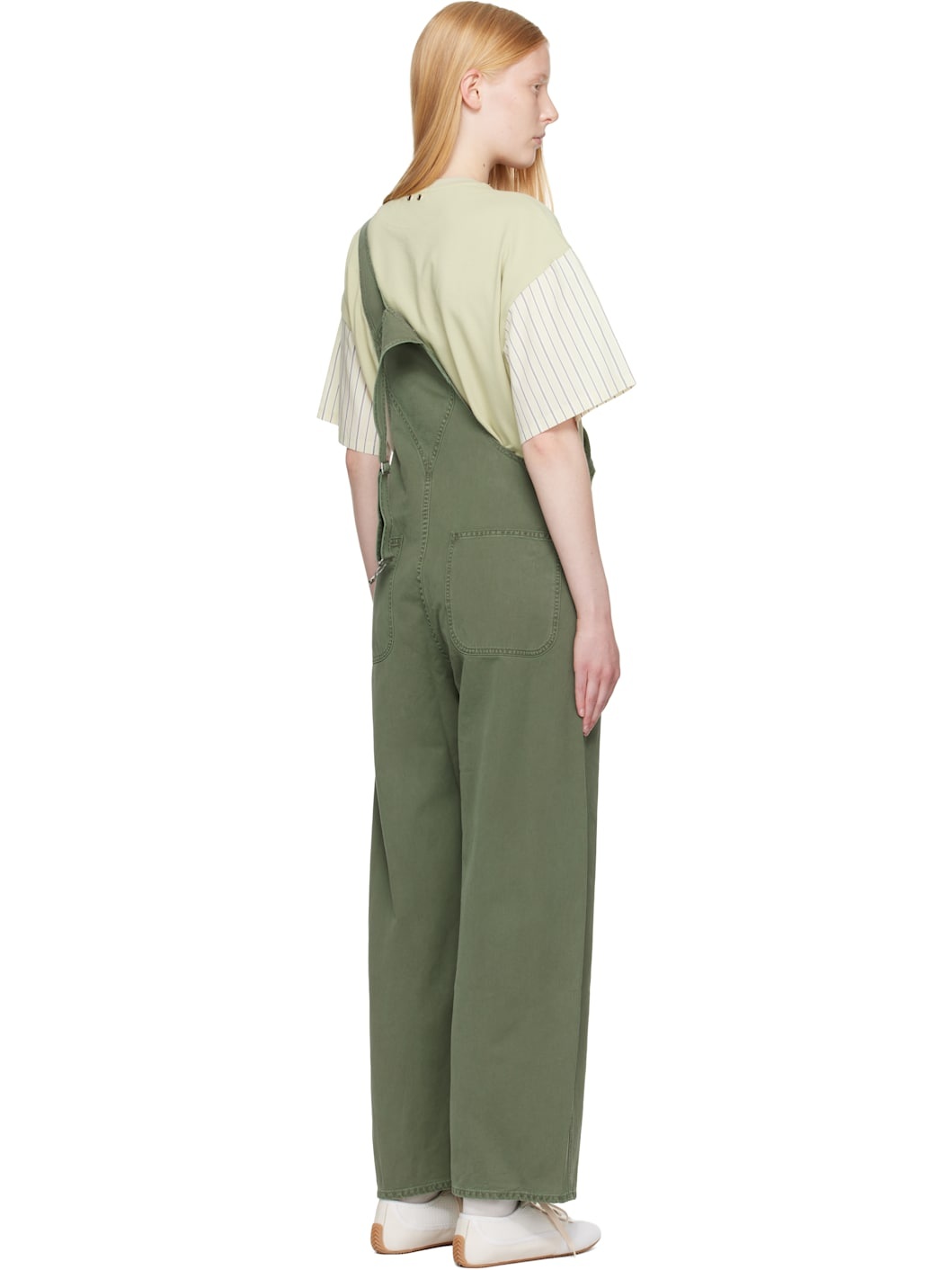 Khaki Freya Denim Overalls - 3