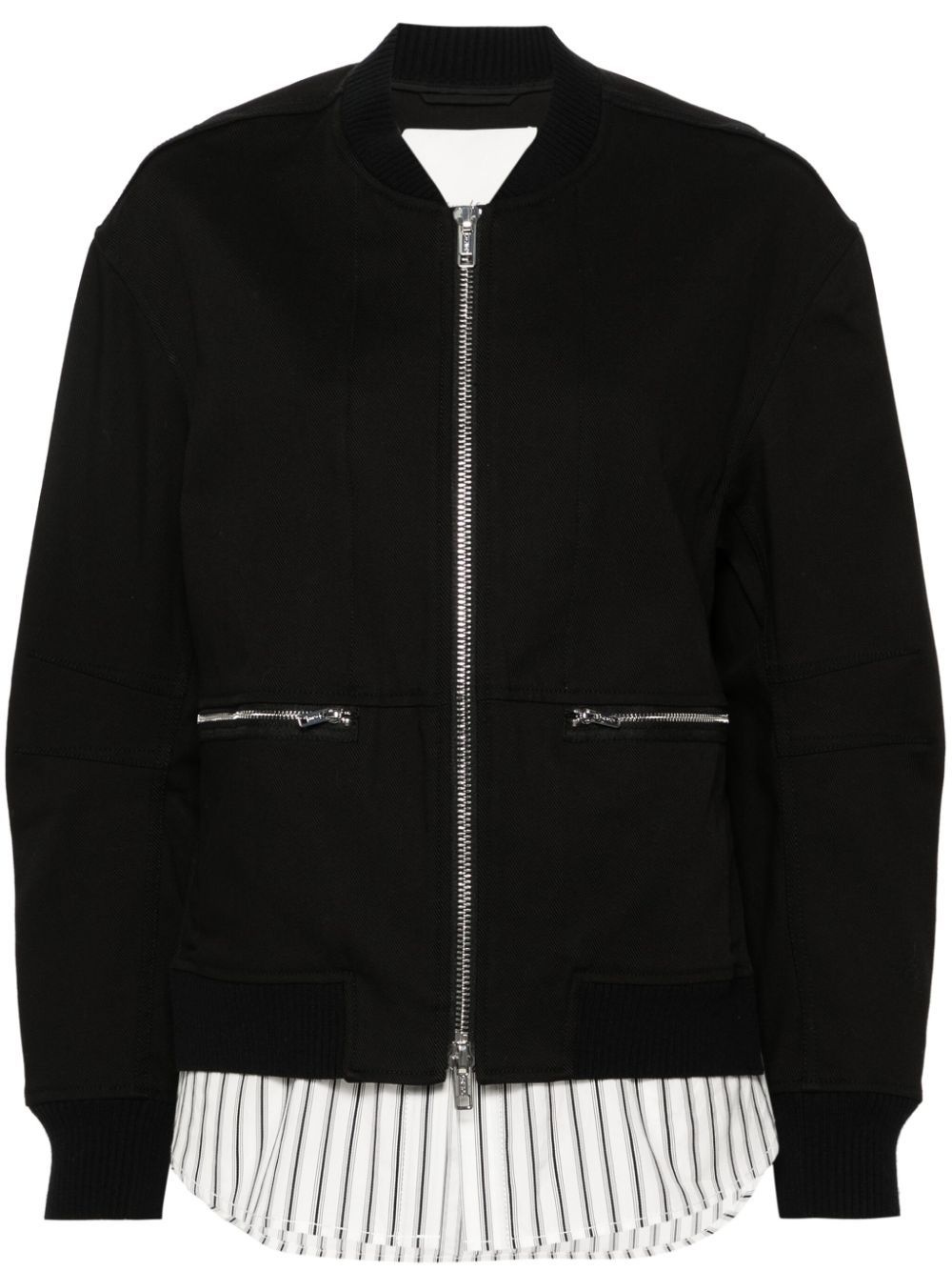 layered bomber jacket - 2