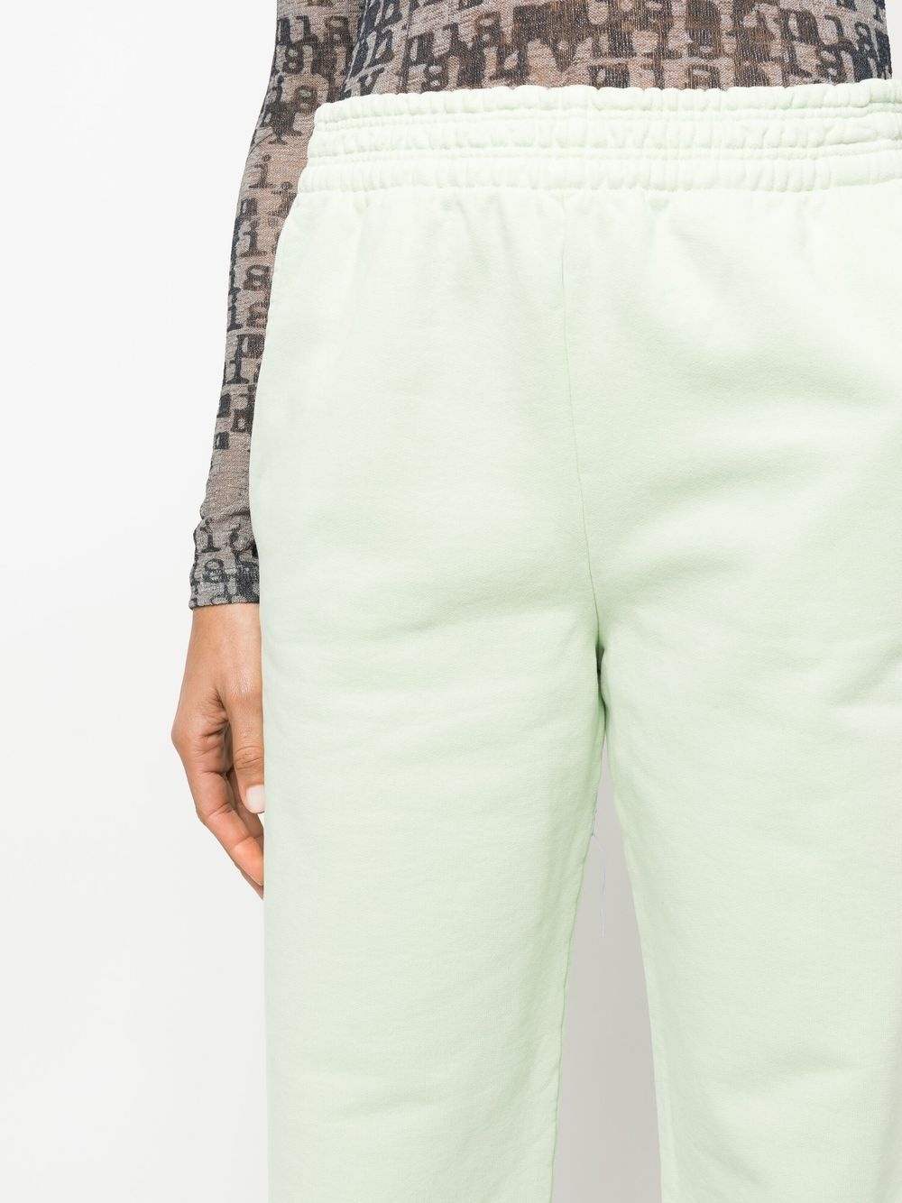 flared cotton track pants - 5