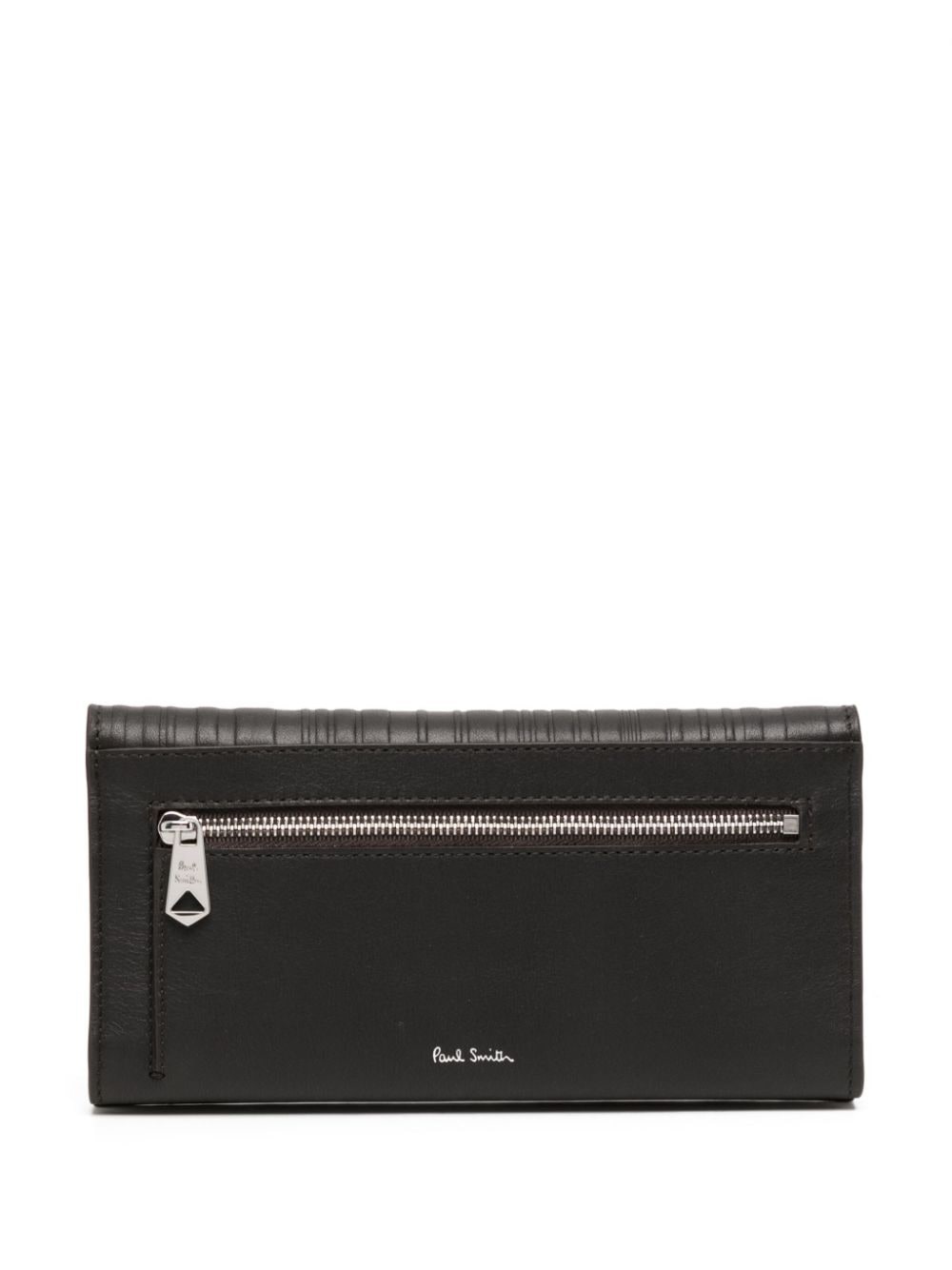 logo-print leather wallet - 2