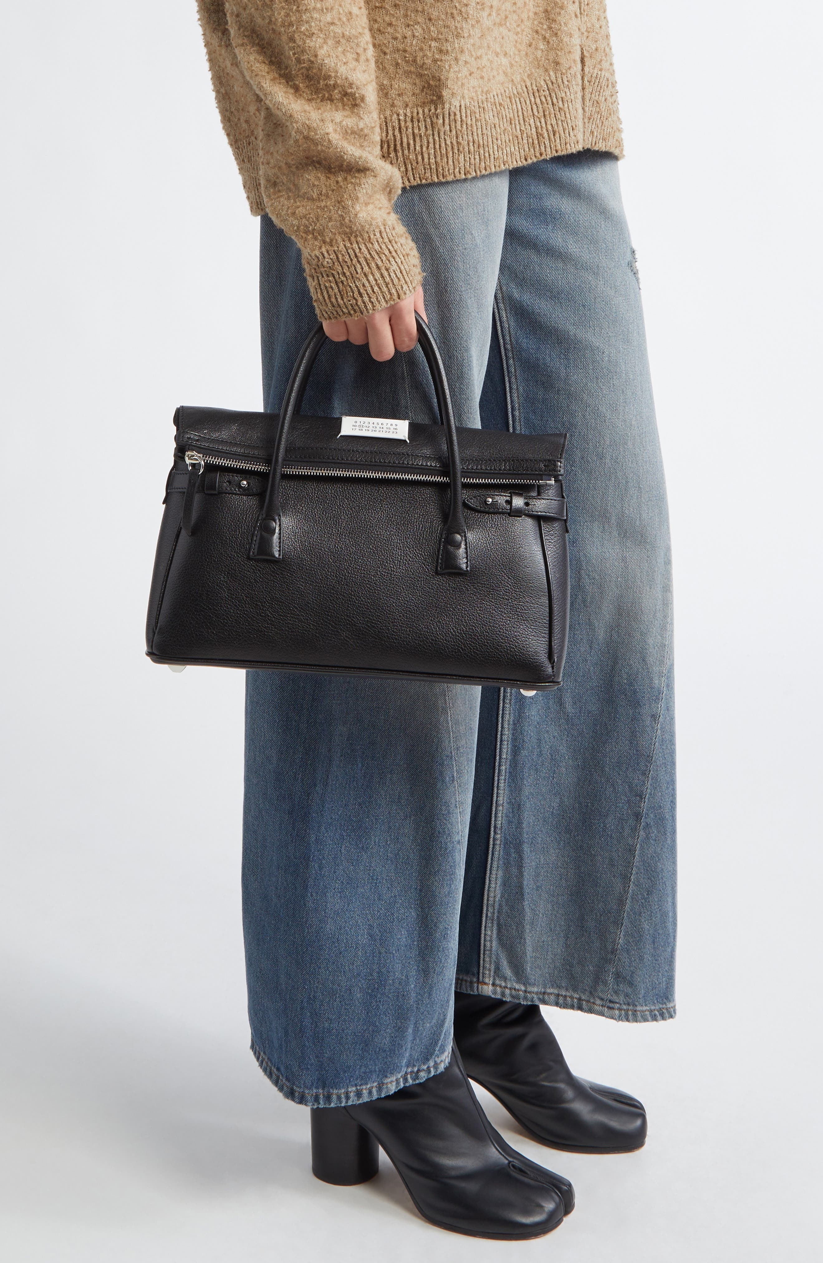 Maison Margiela Medium 5AC East/West Top Handle Bag in Black at Nordstrom - 3
