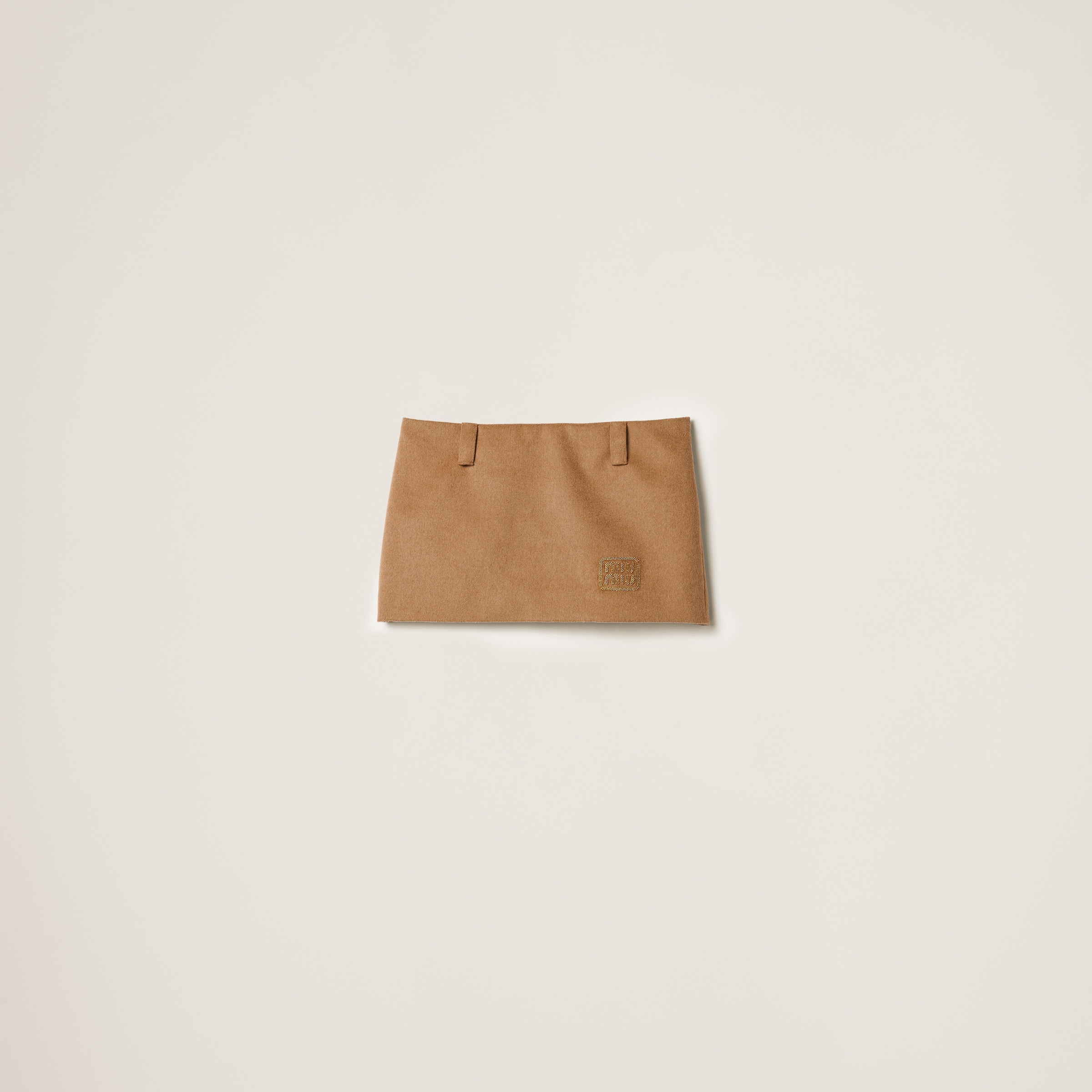 Camel-hair miniskirt - 1
