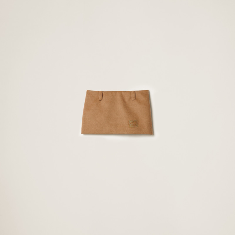 Camel-hair miniskirt 1