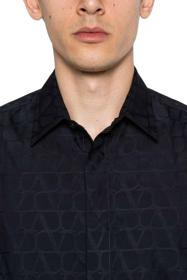 TOILE ICONOGRAPHE JACQUARD STRAIGHT HEM SHIRT - 5