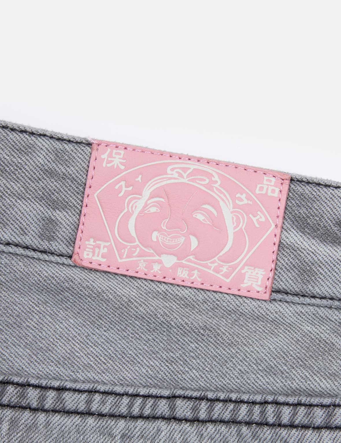 DISTRESSED SEAGULL APPLIQUÉ EMBROIDERY FASHION FIT DENIM SKIRT - 10