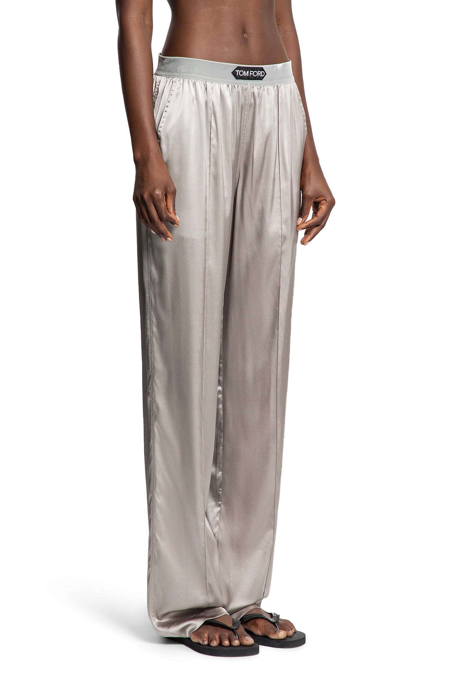 Stretch-Silk-Satin-Pj-Pants - 2