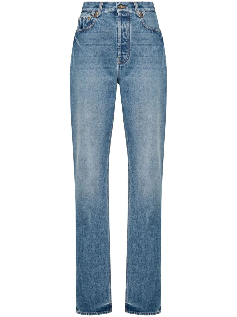 Le De-Nimes Droit high-rise straight jeans - 1