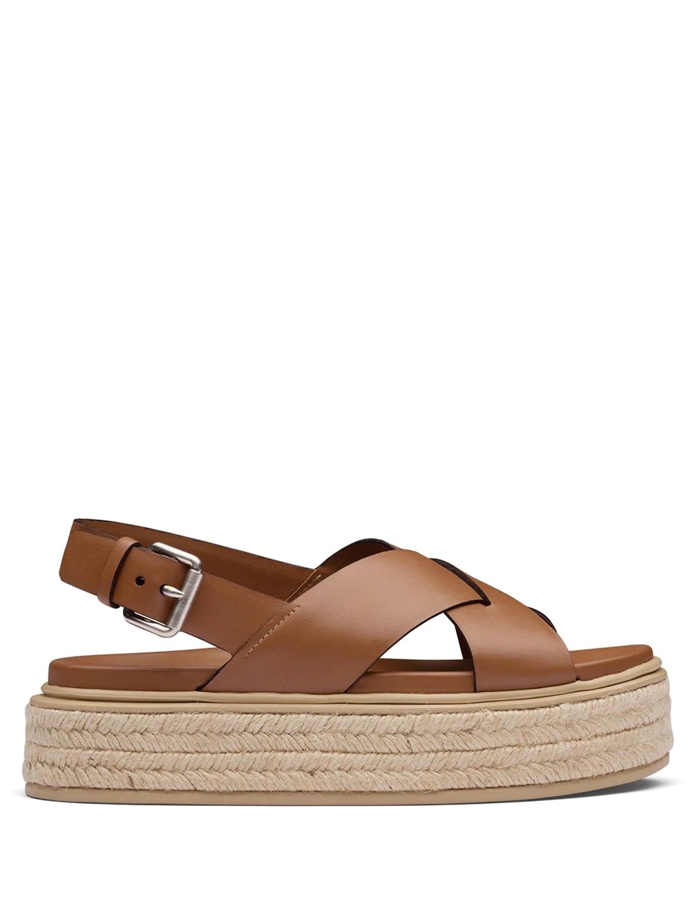 leather platform sandals - 1