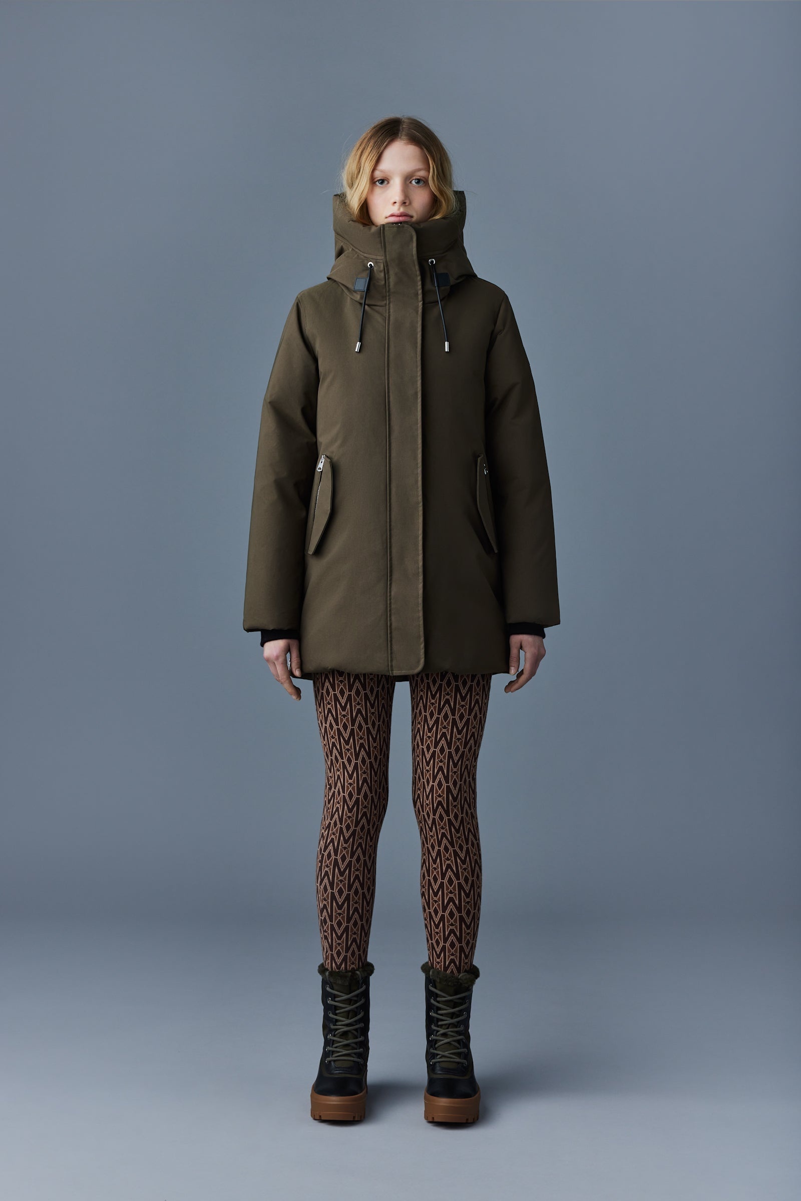 KINSLEE 2-in-1 oversized down parka with bib - 2