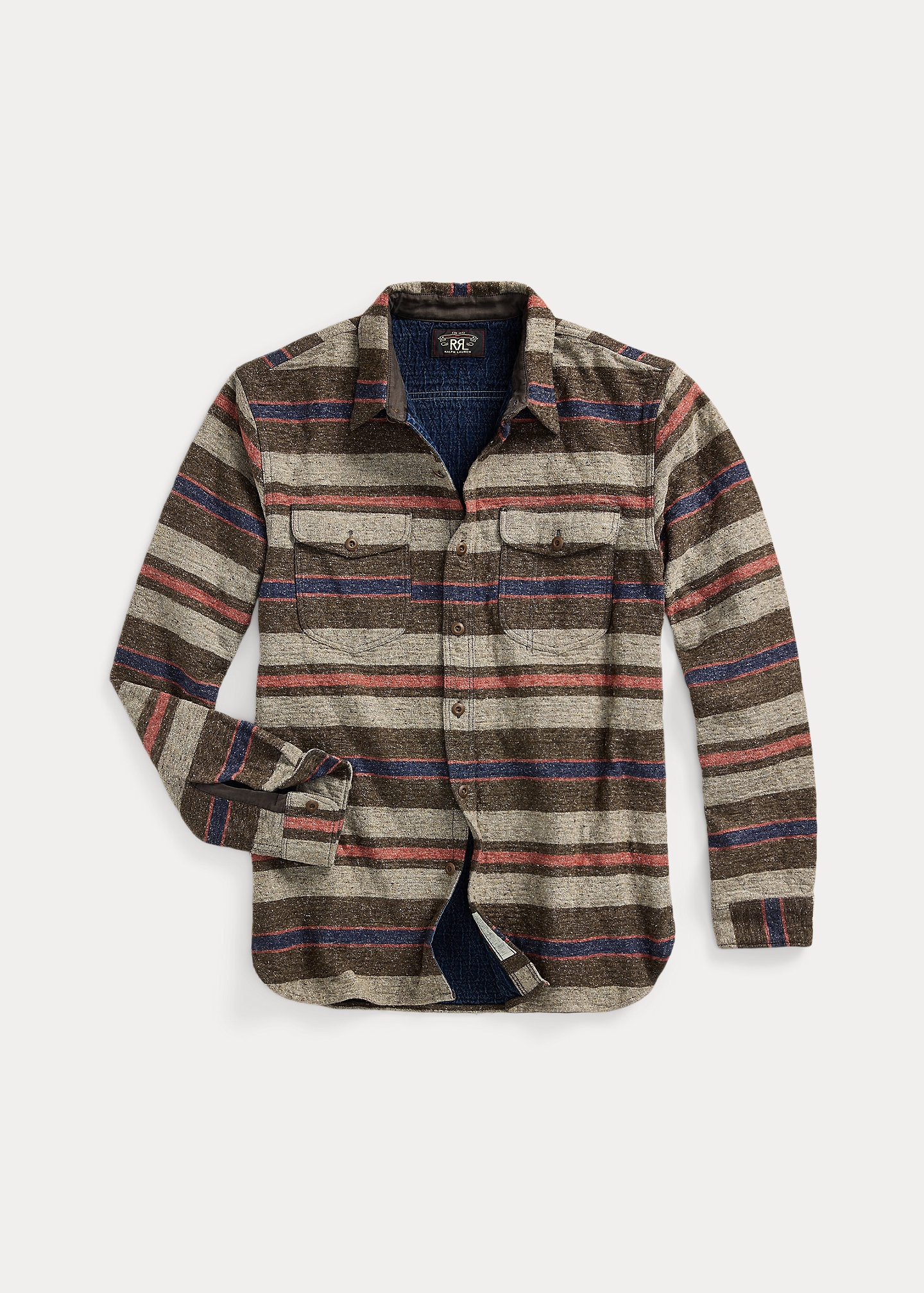 Striped Double Cloth Workshirt - 1