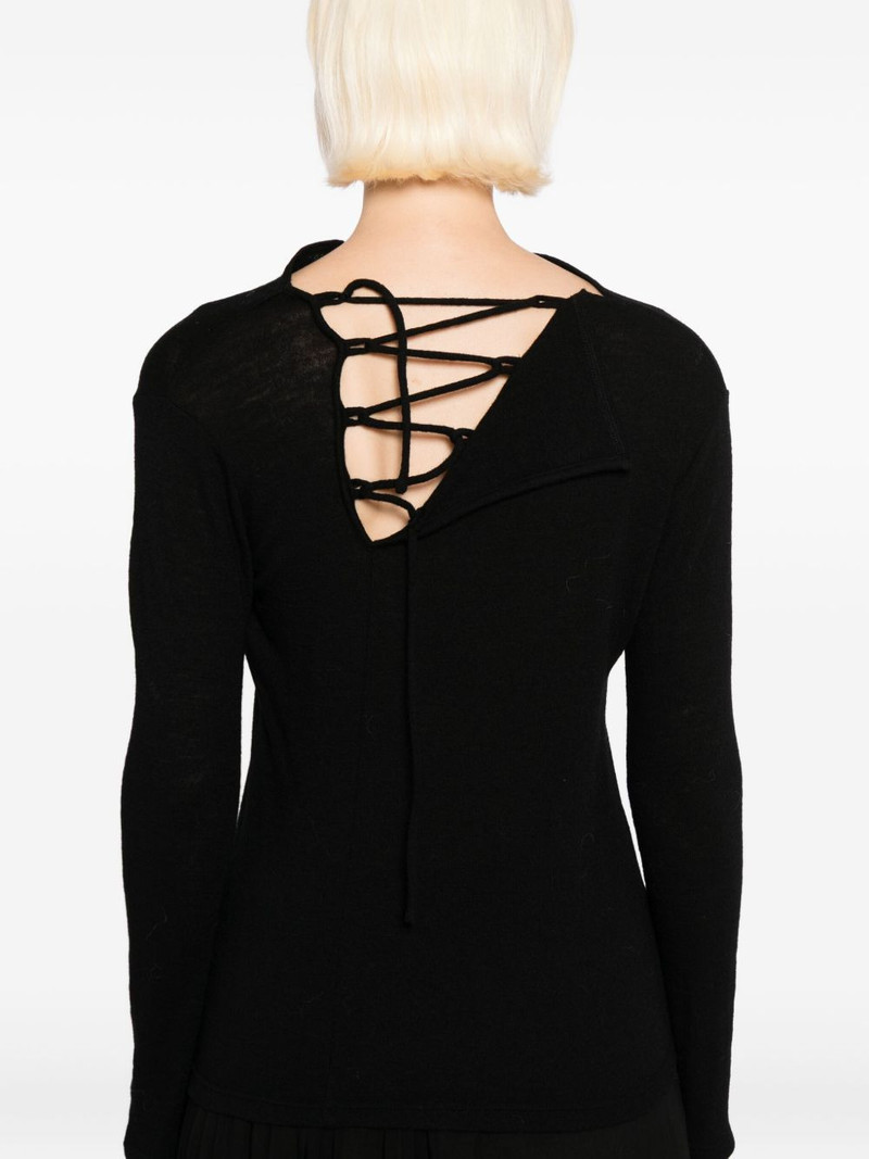 lace-up back knitwear 5