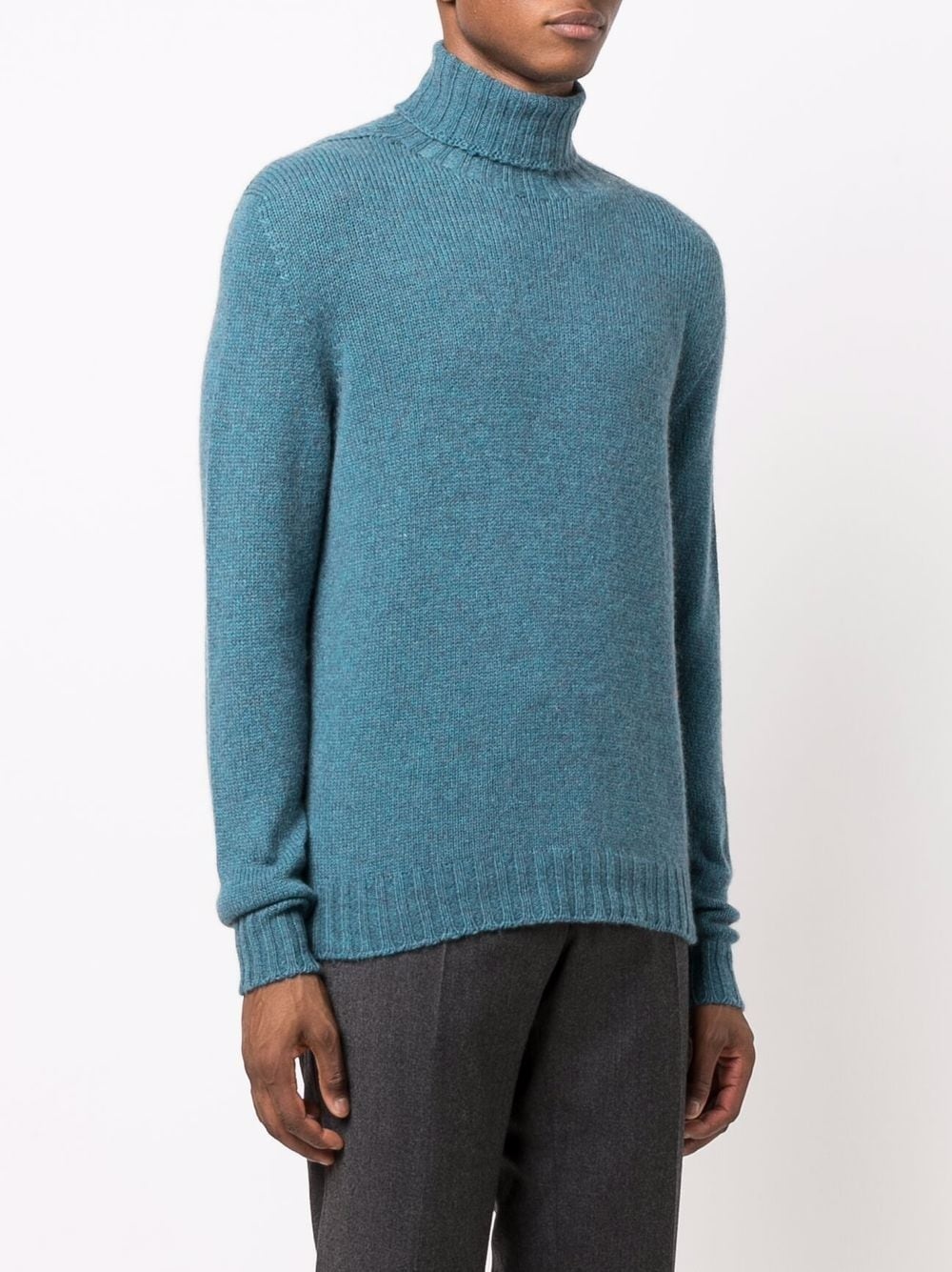 ribbed-knit cashmere jumper - 3