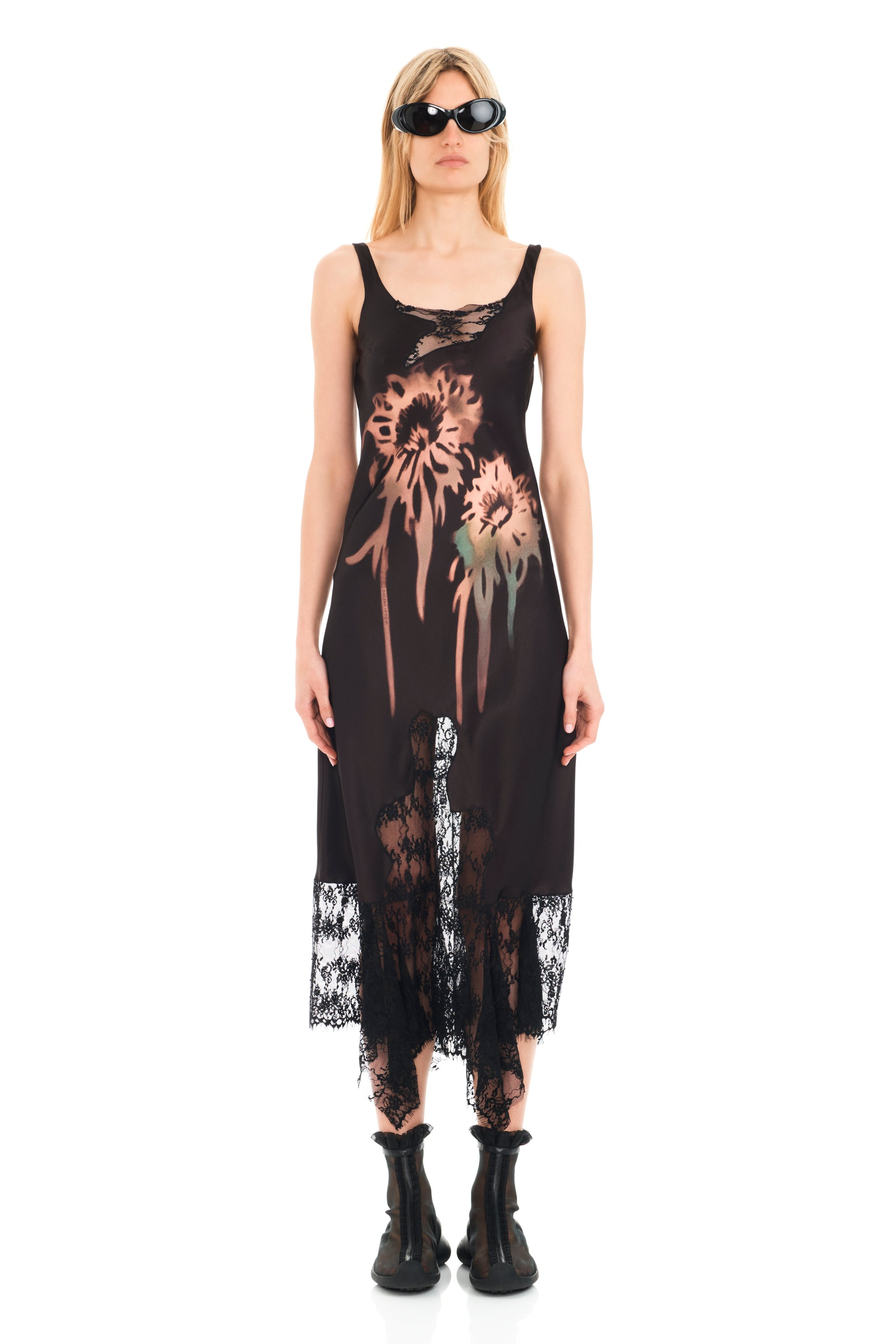 EARTH FADED FLOWER ANEMONE DRESS - 2