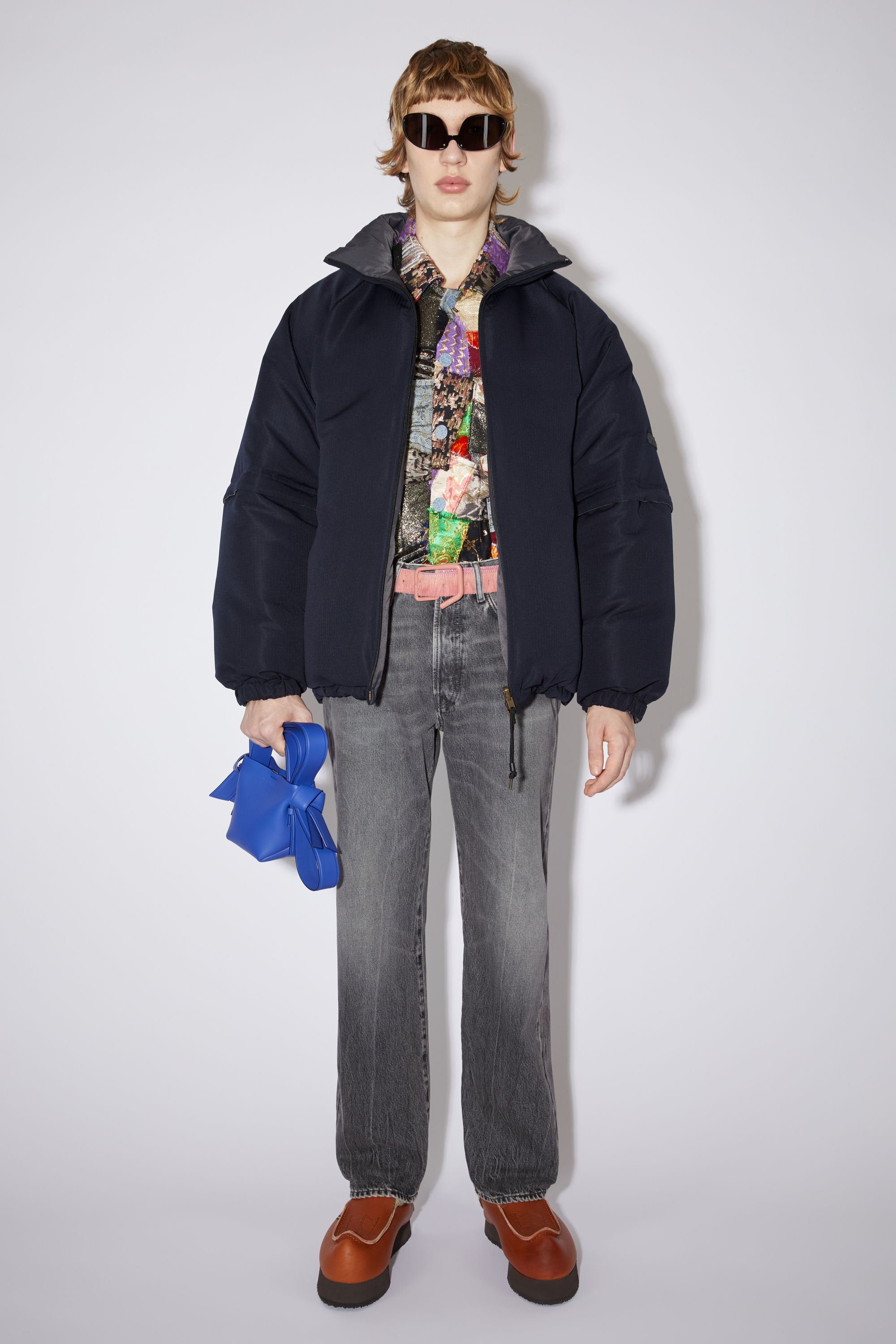 Reversible down jacket - Dark Blue - 2