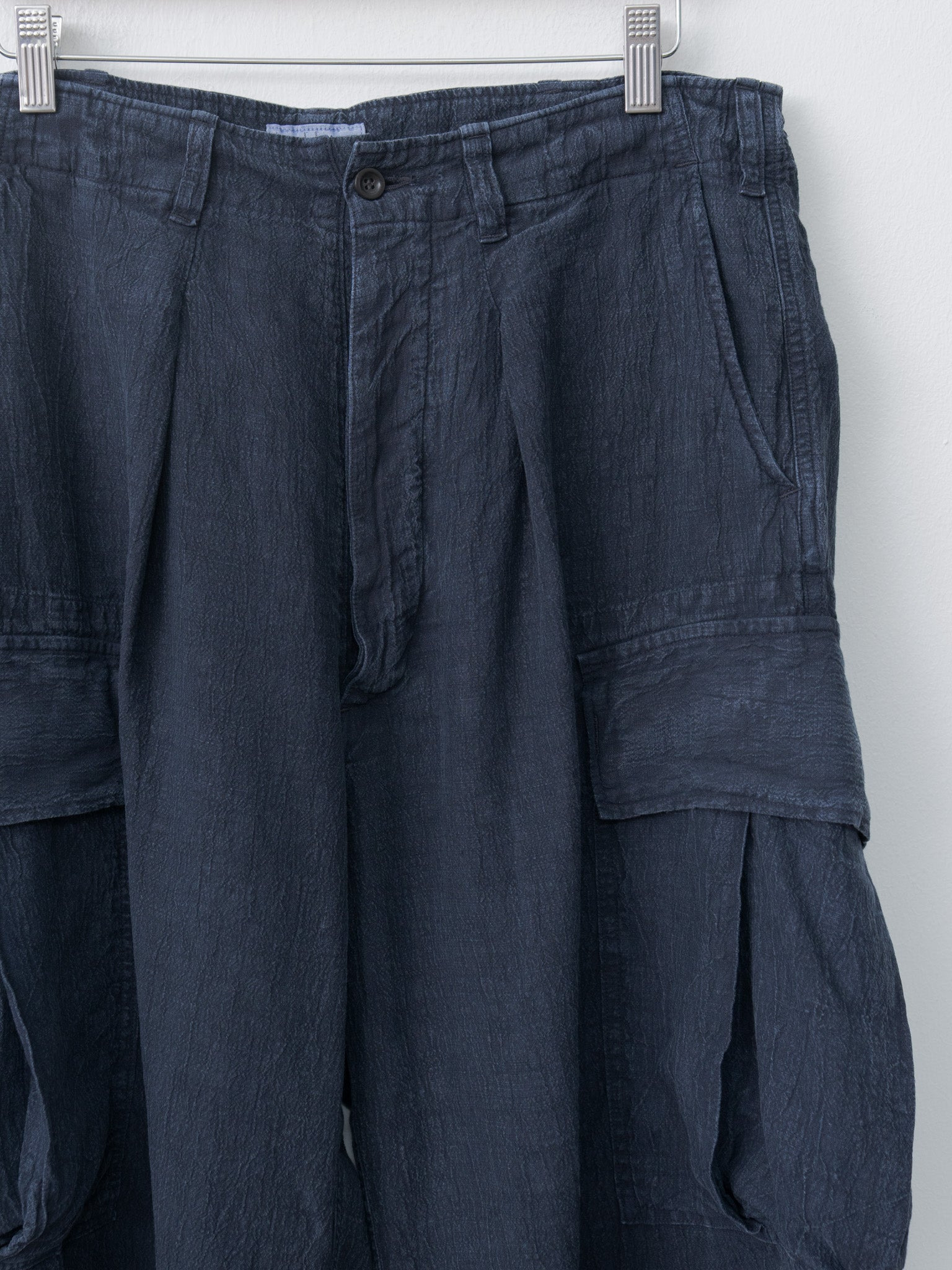 Linen Jungle Fatigue Pants - Navy - 5