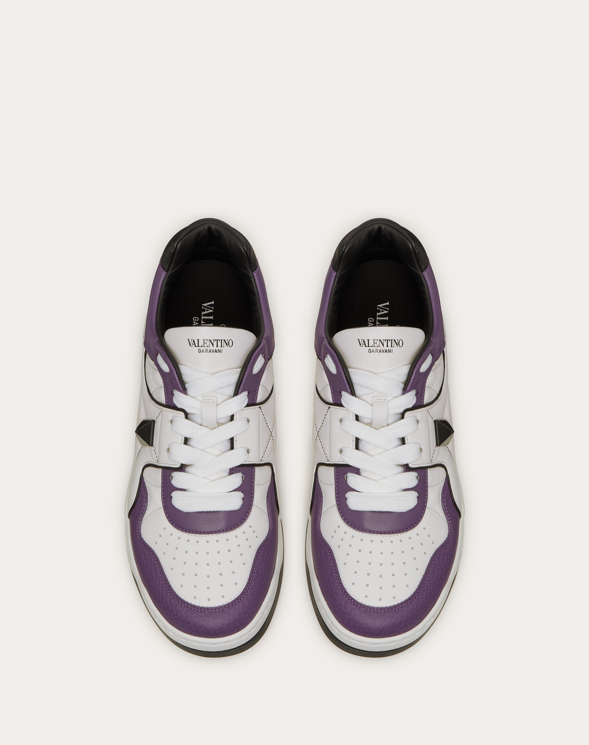 ONE STUD LOW-TOP NAPPA SNEAKER - 4