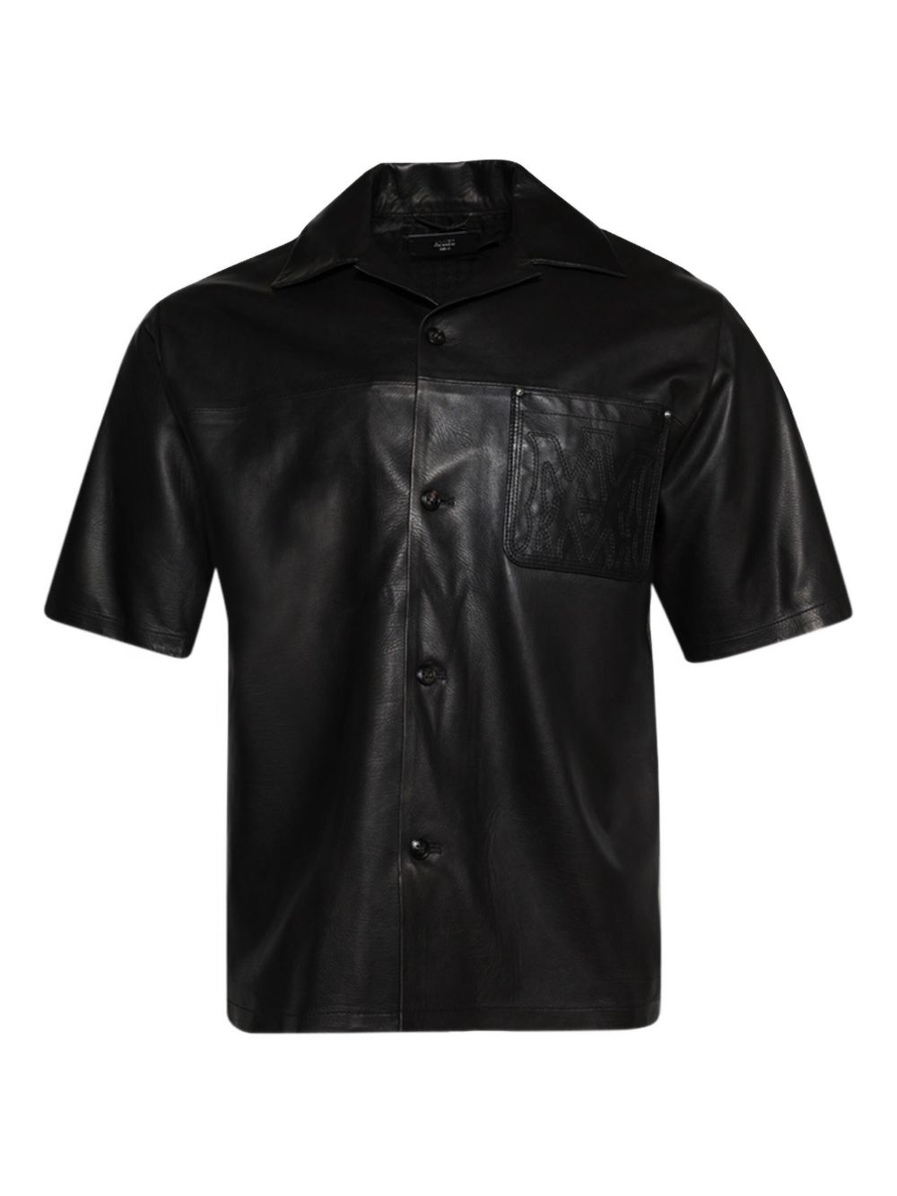 MA embroidery leather shirt - 1