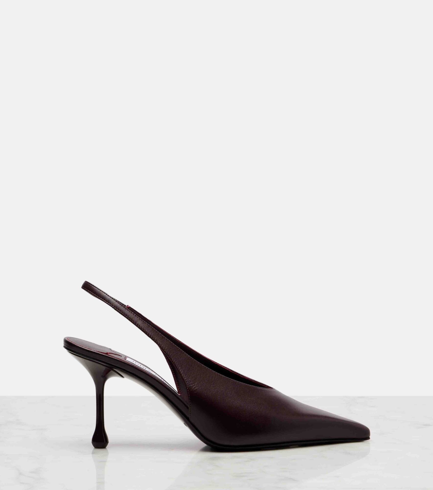 Isa 80 leather slingback pumps - 4