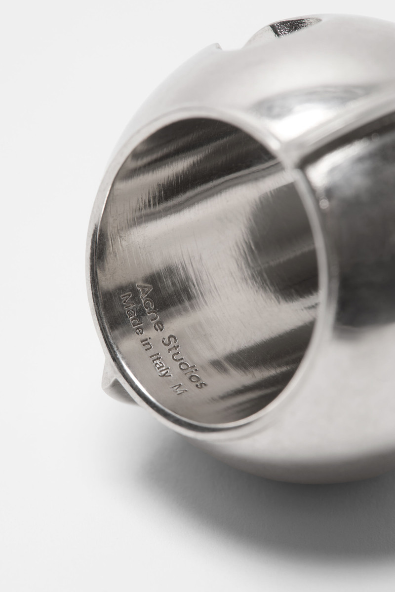 Bell metal ring - Semi matt silver 4