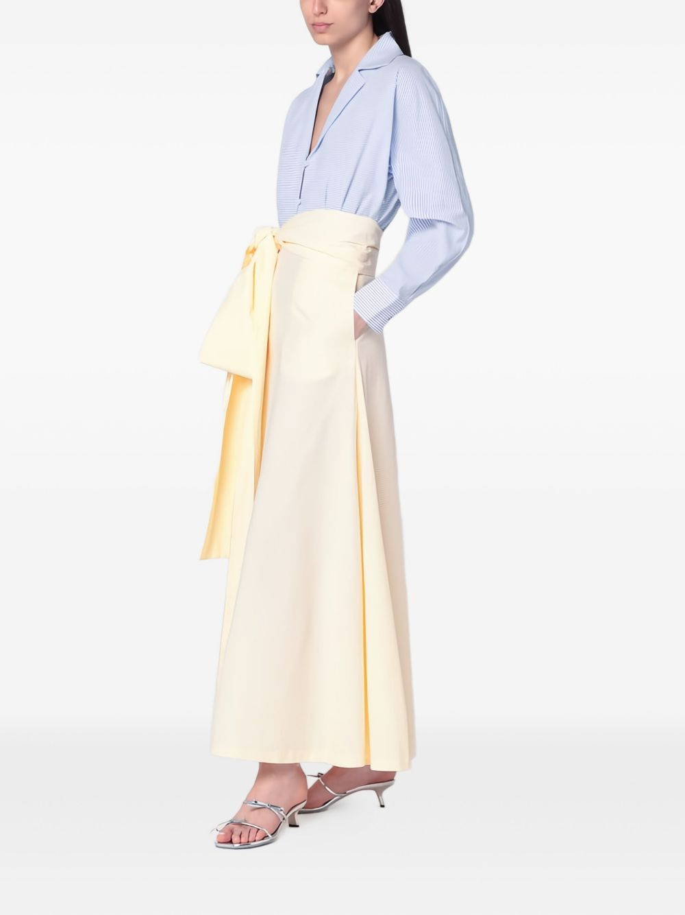 Clarence bow-detail maxi dress - 2