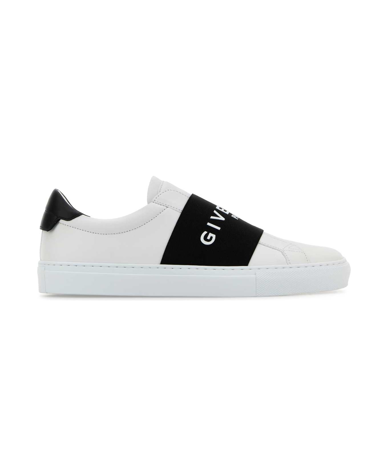White Leather Sneakers - 1