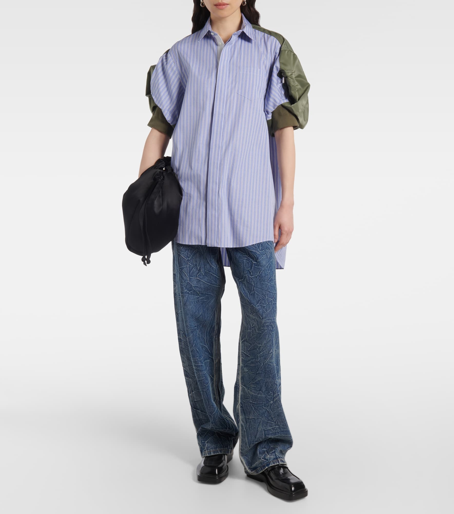 Striped cotton poplin shirt - 2